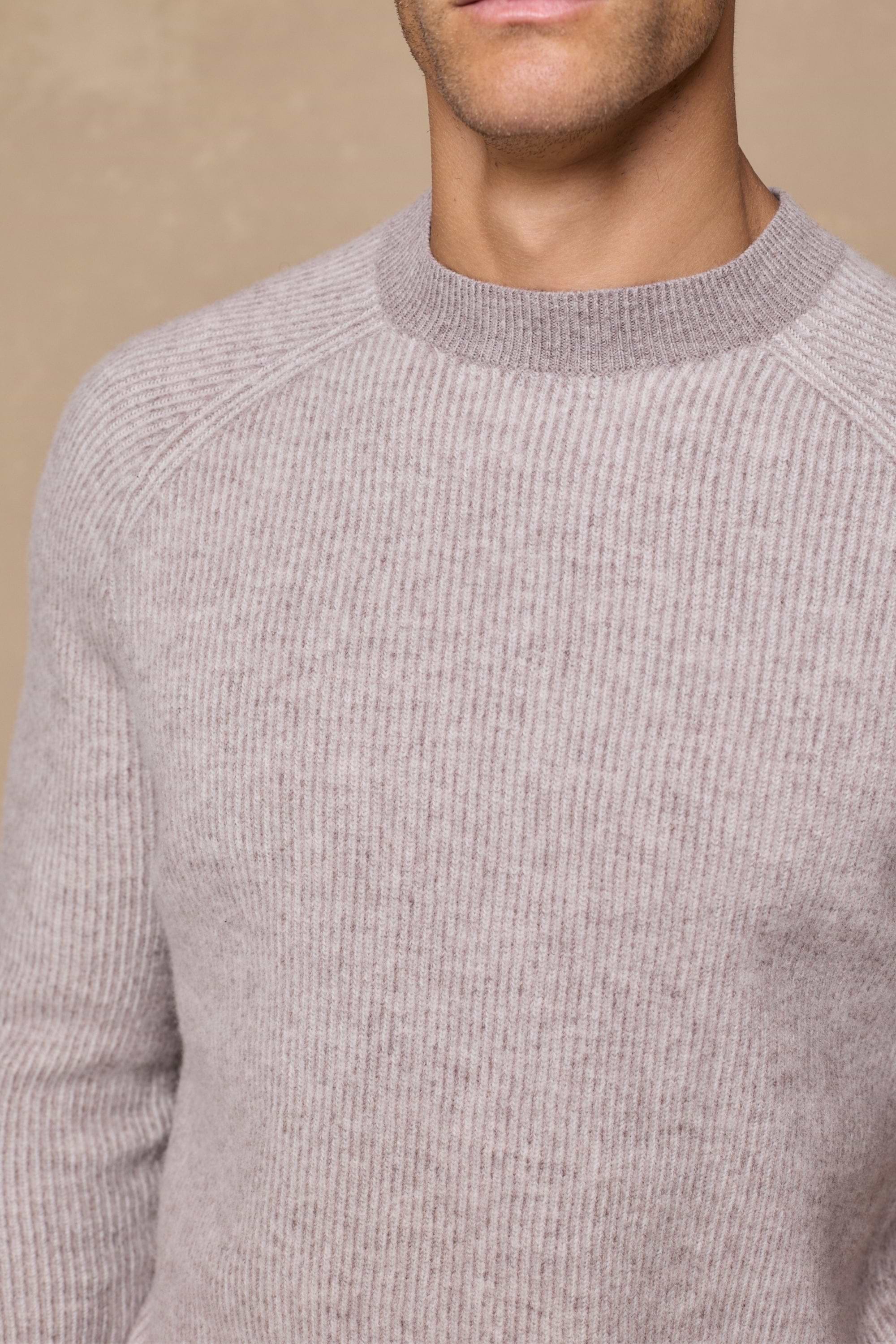 Orien Crew Neck Jumper - Oatmeal Marl