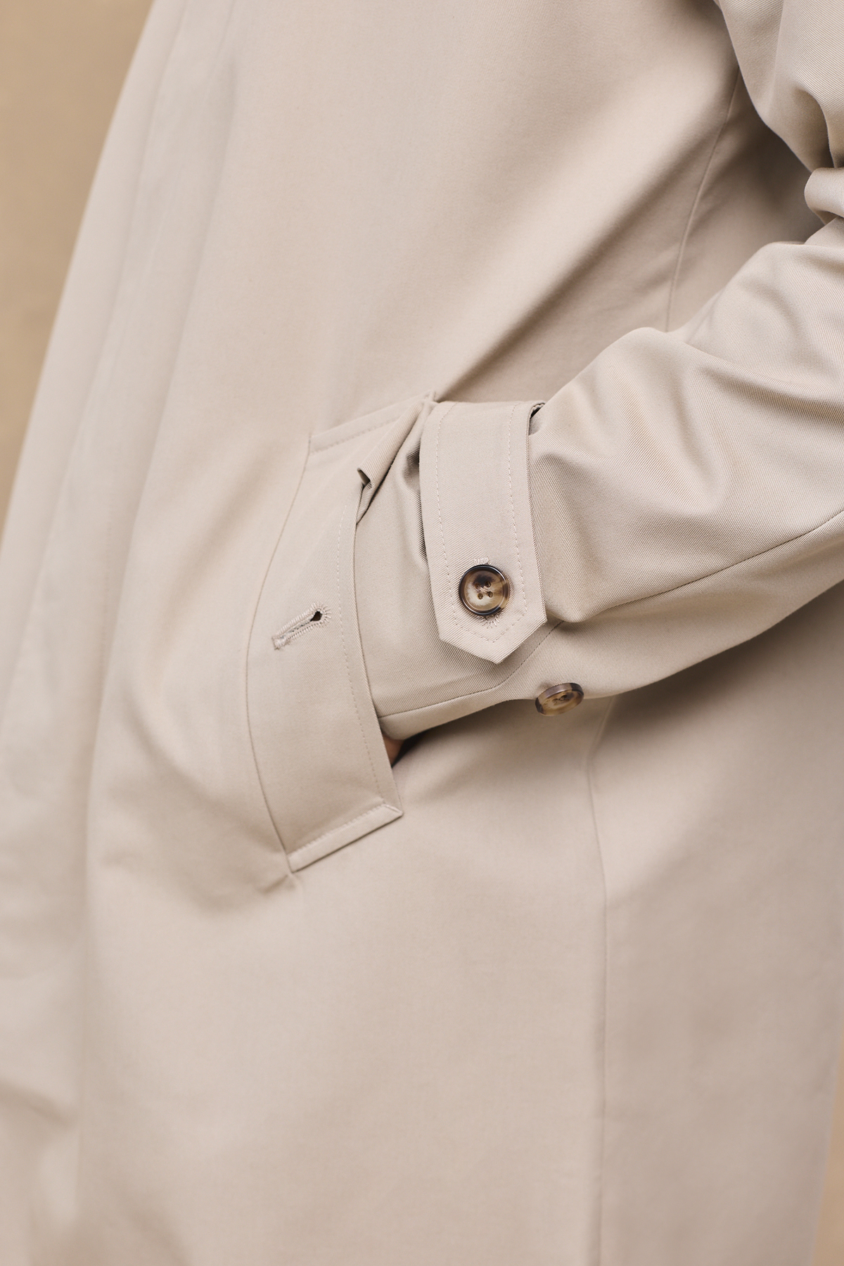 Iver Heavy Cotton Trench - Beige