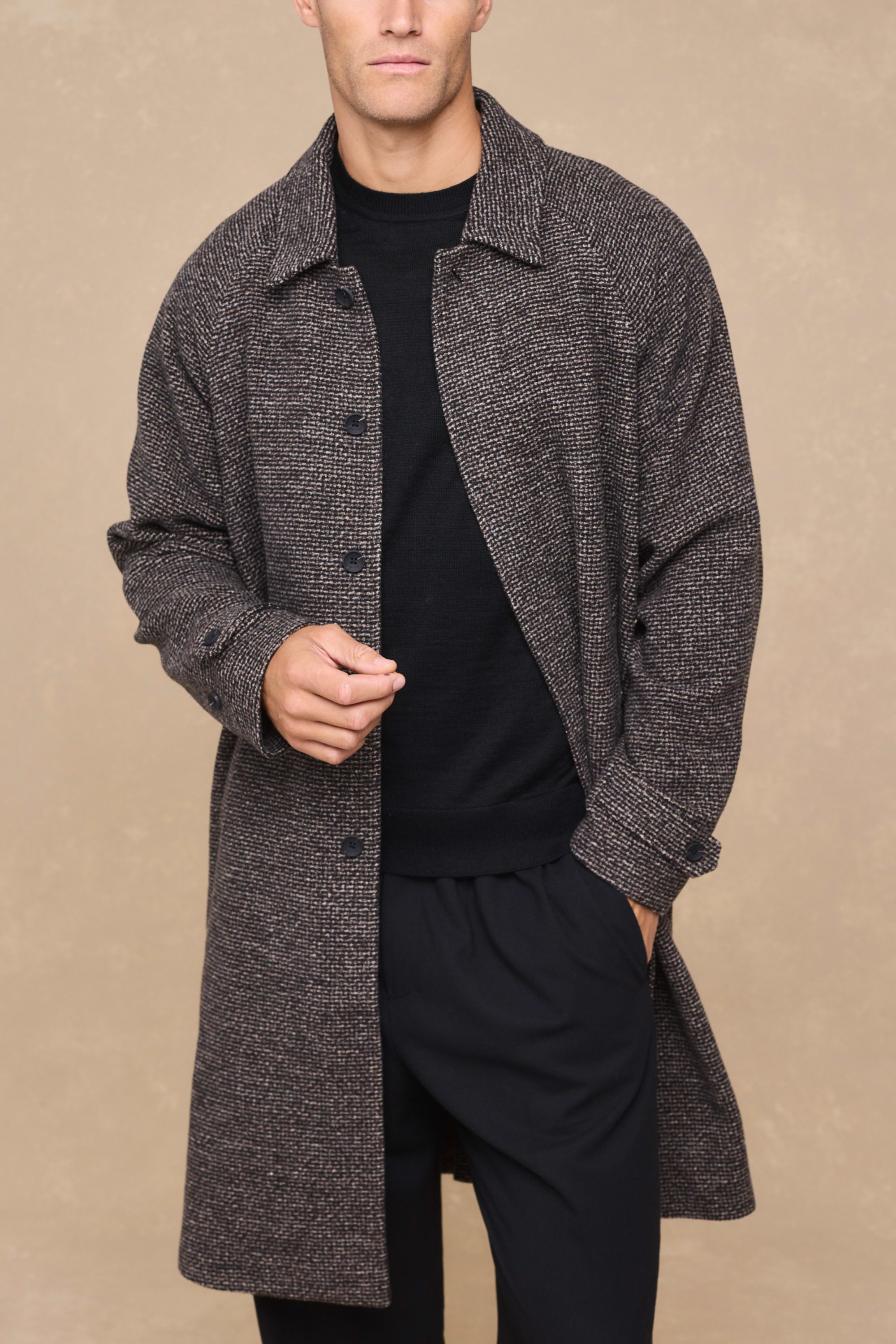 Rune Car Coat - Brown Multi