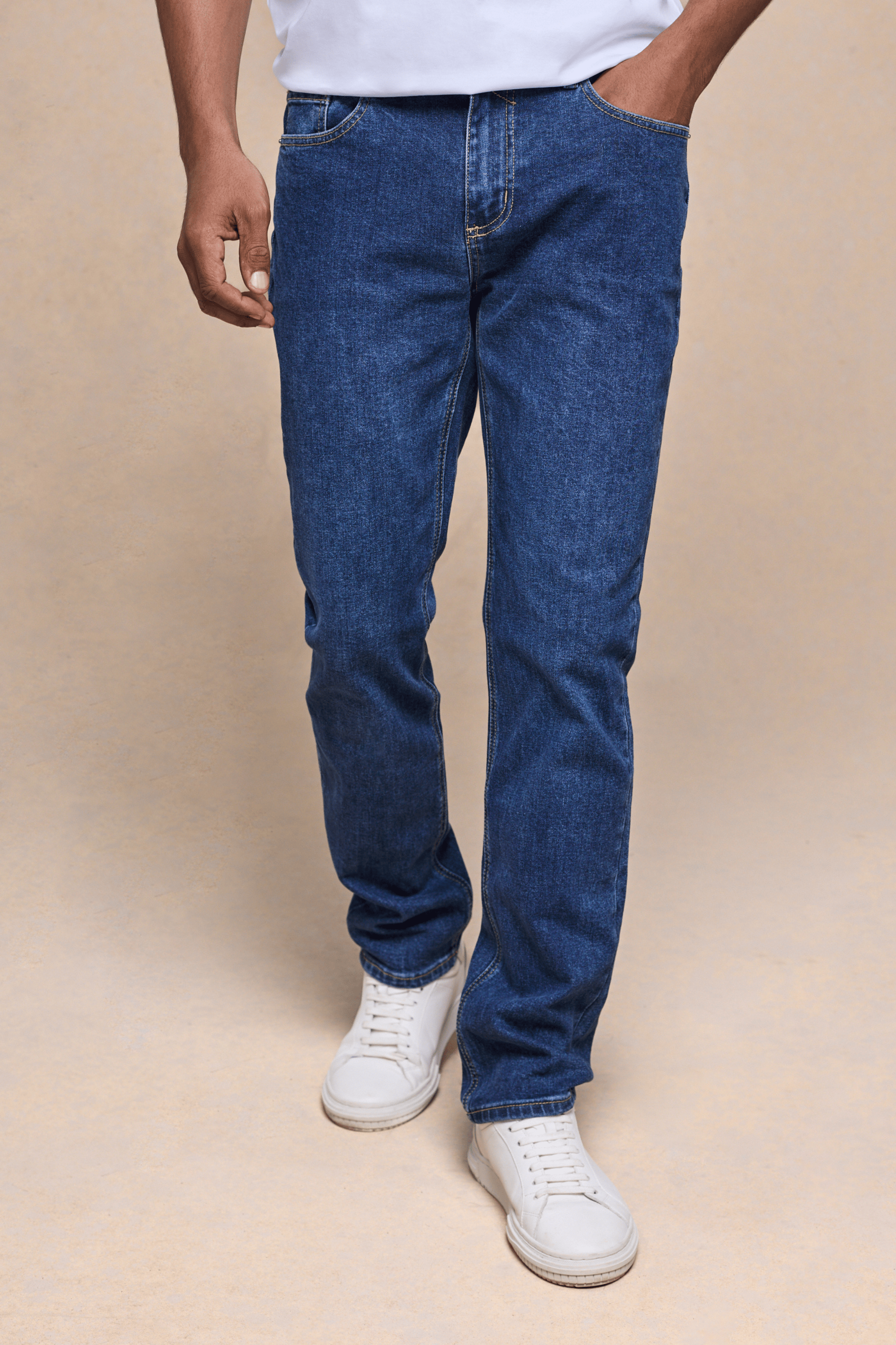 Marco Washed Jean - Mid Wash Indigo