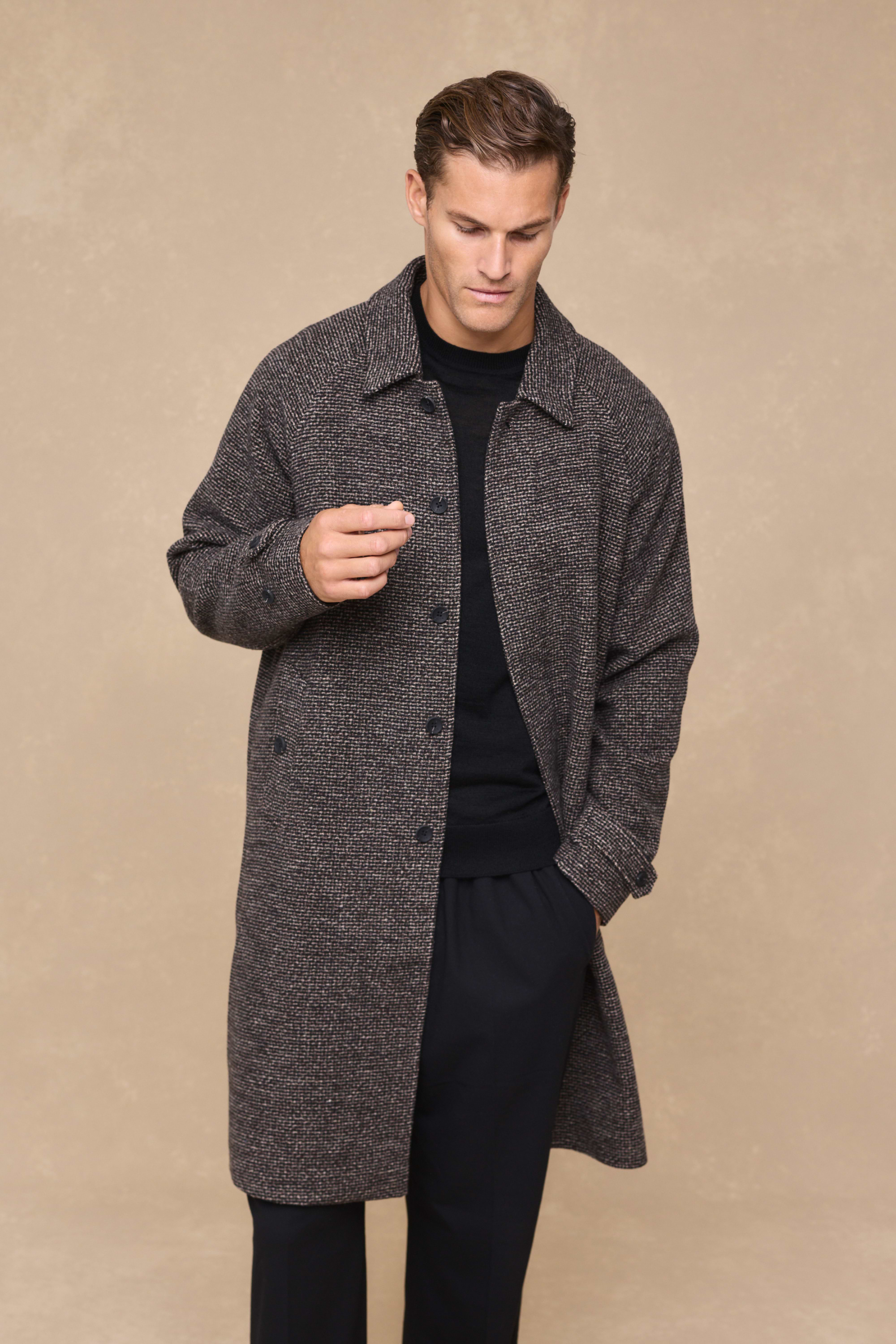 Rune Car Coat - Brown Multi