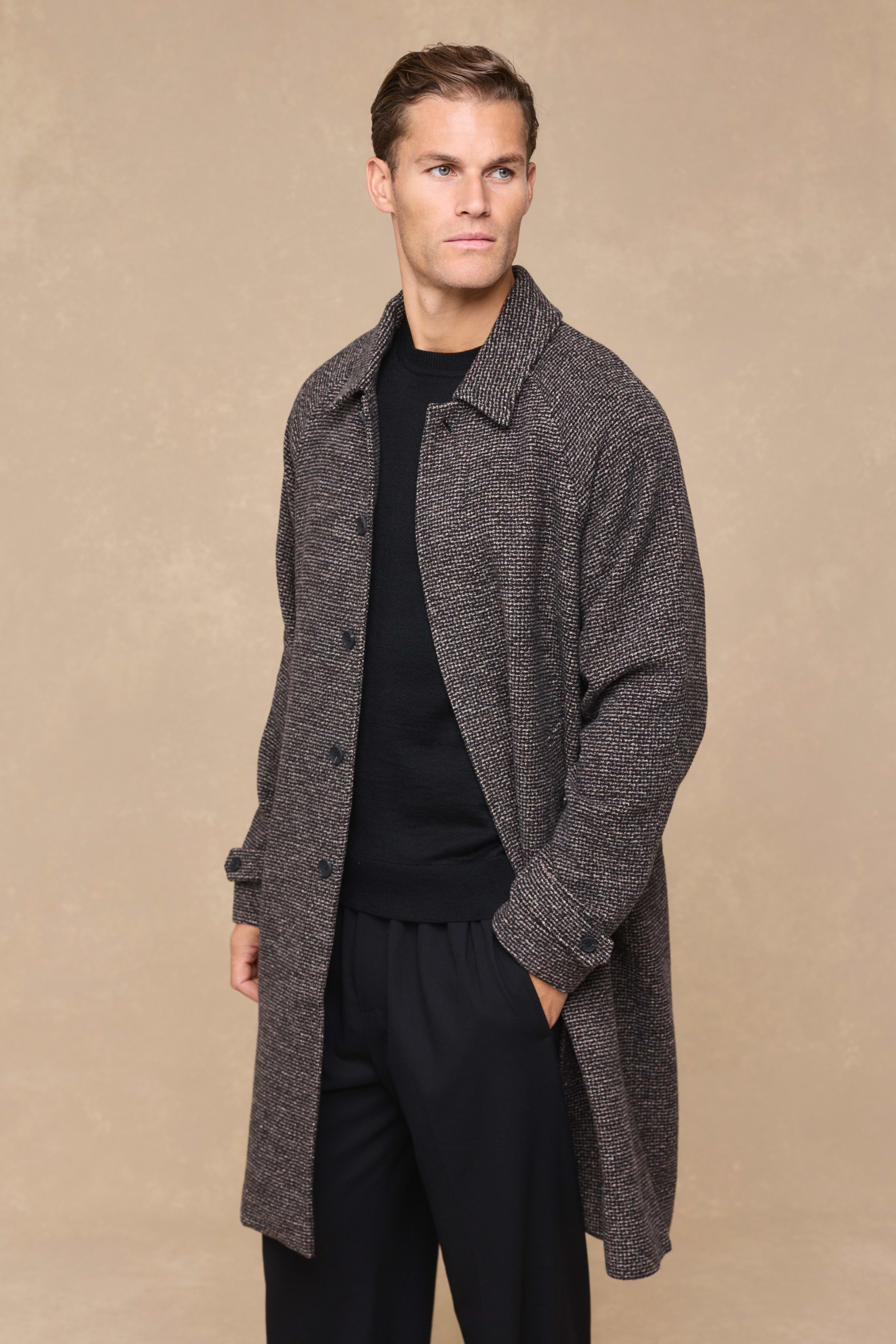 Rune Car Coat - Brown Multi
