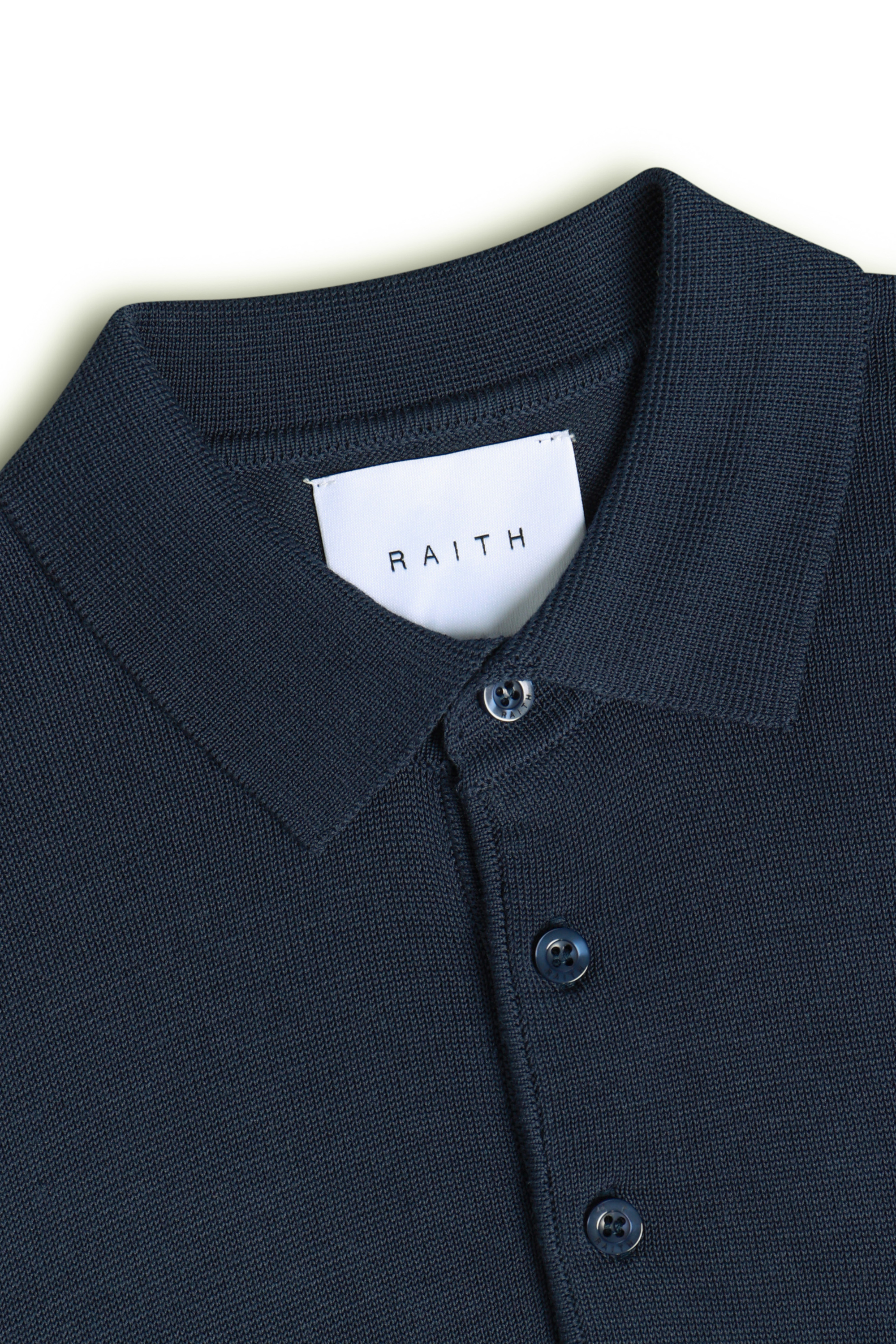 Pablo Half Placket Short Sleeve Knitted Polo - Navy