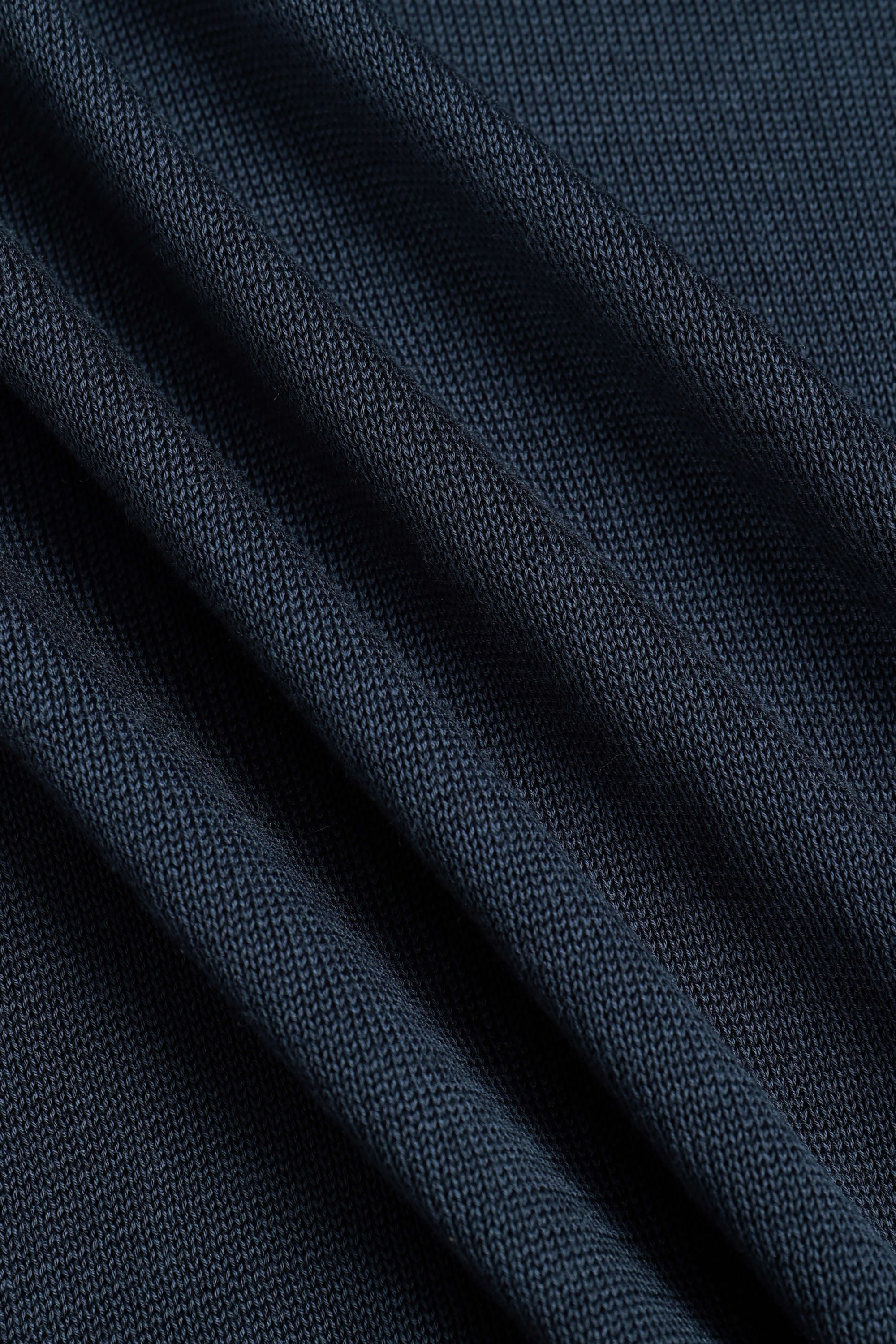 Pablo Half Placket Short Sleeve Knitted Polo - Navy