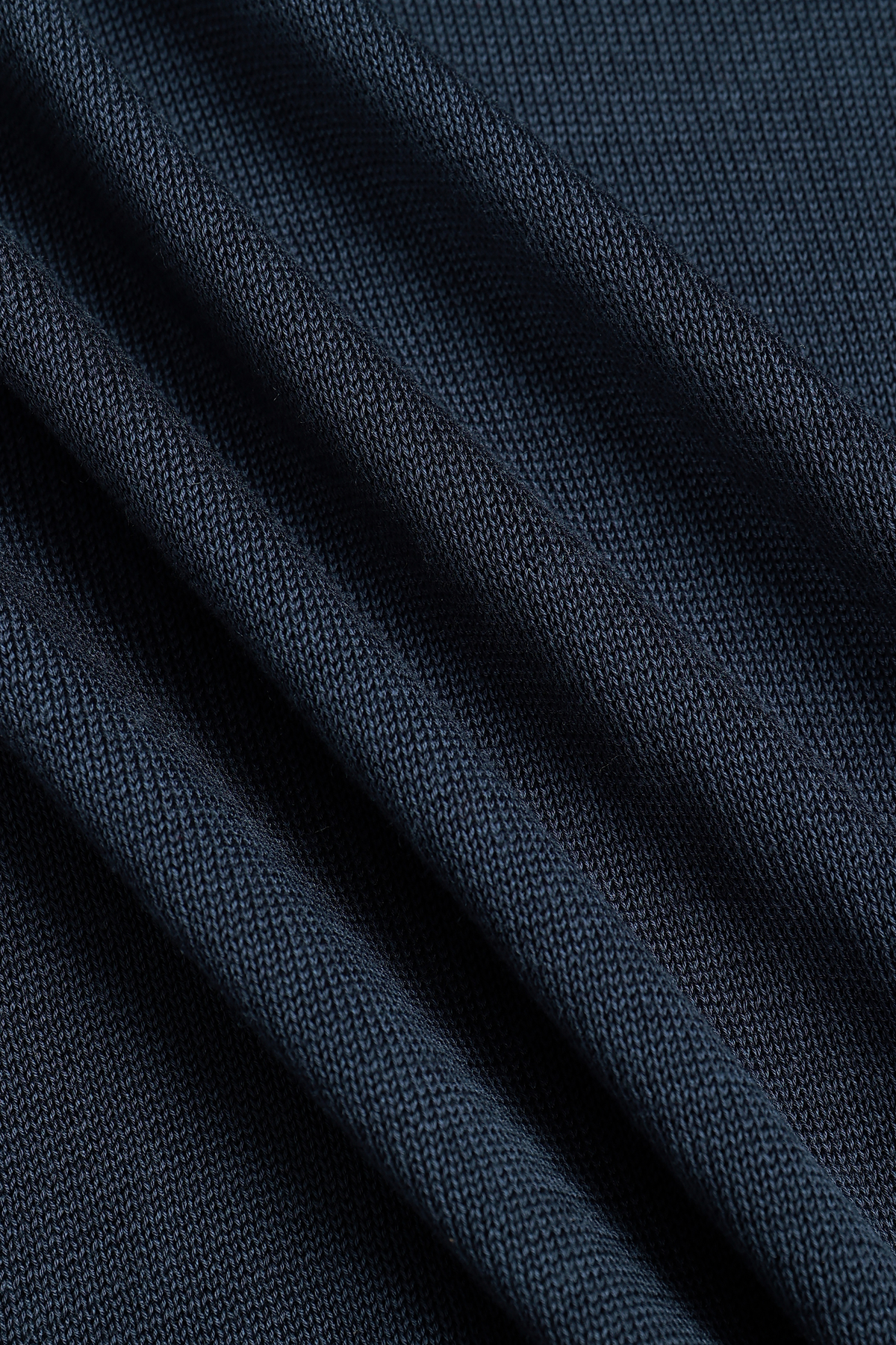 Pablo Half Placket Short Sleeve Knitted Polo - Navy