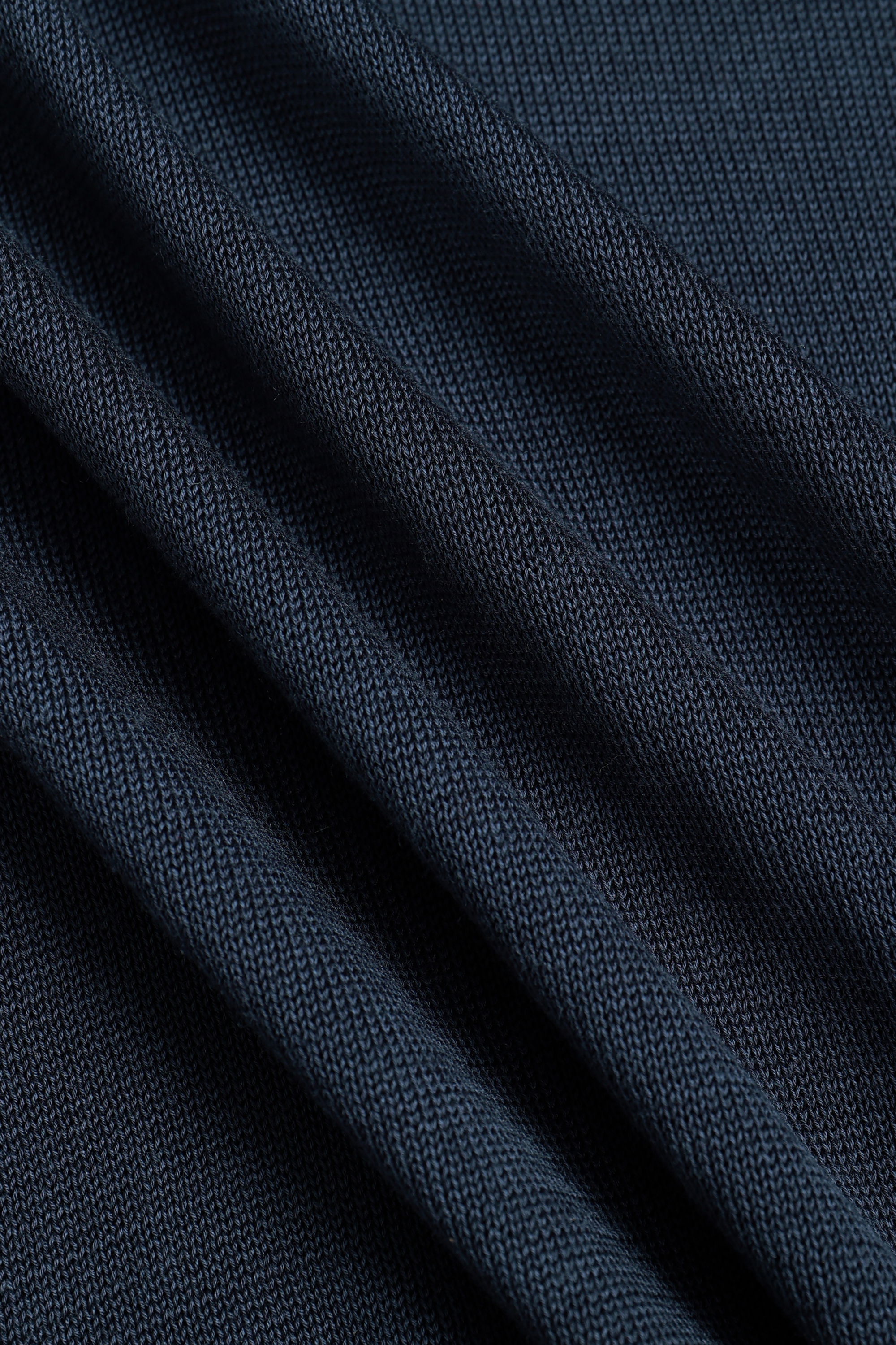 Pablo Half Placket Short Sleeve Knitted Polo - Navy