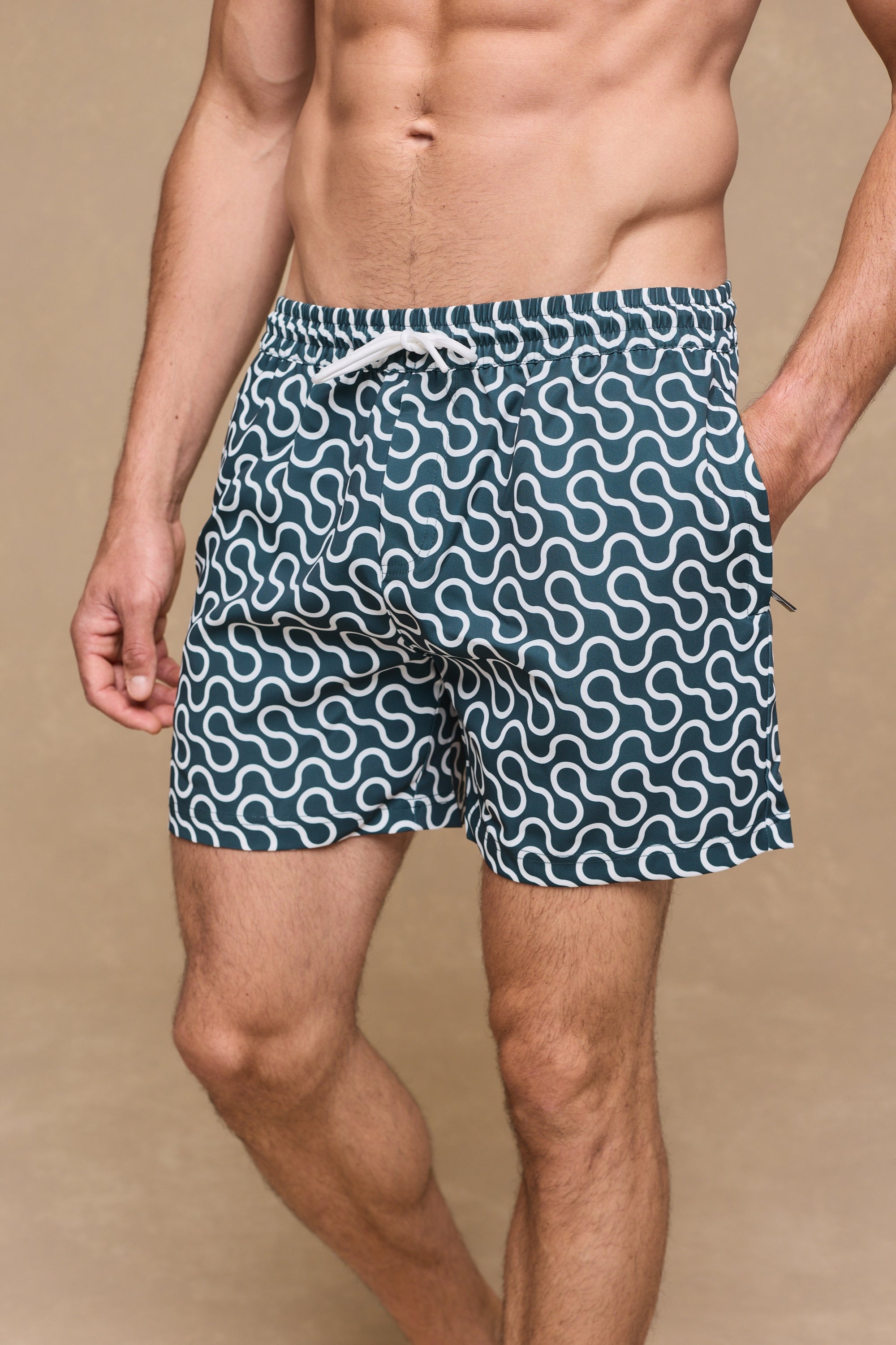 Brezza Wave Swim Short - Green