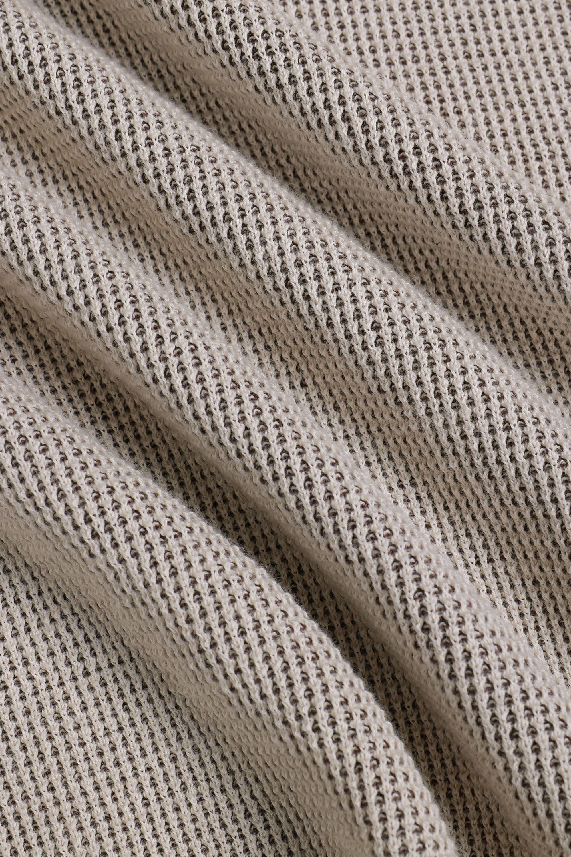 Oscar Two Tone Double Knit Polo Shirt - Neutral