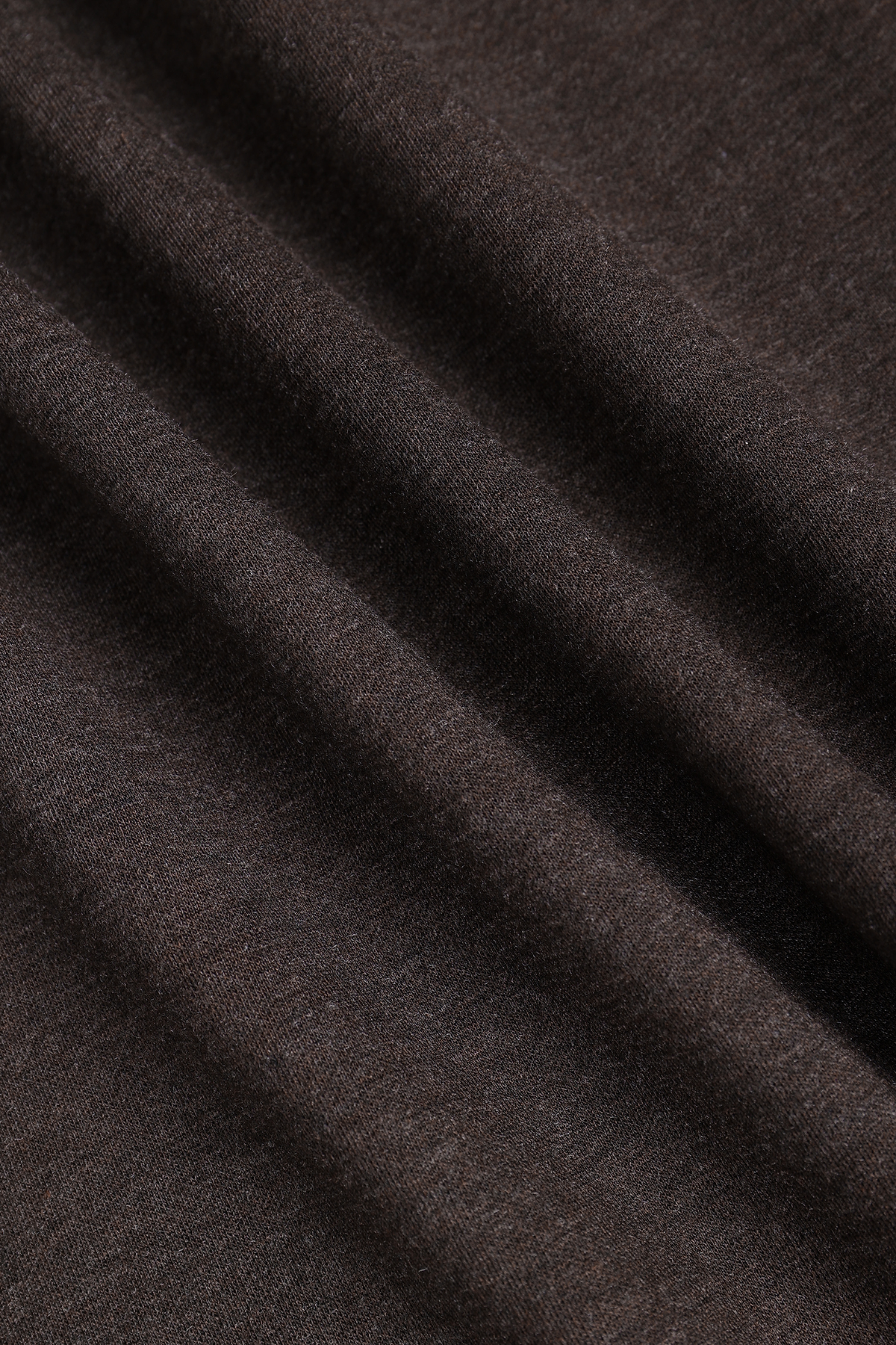 Long Sleeve Relaxed T-Shirt - Brown Marl