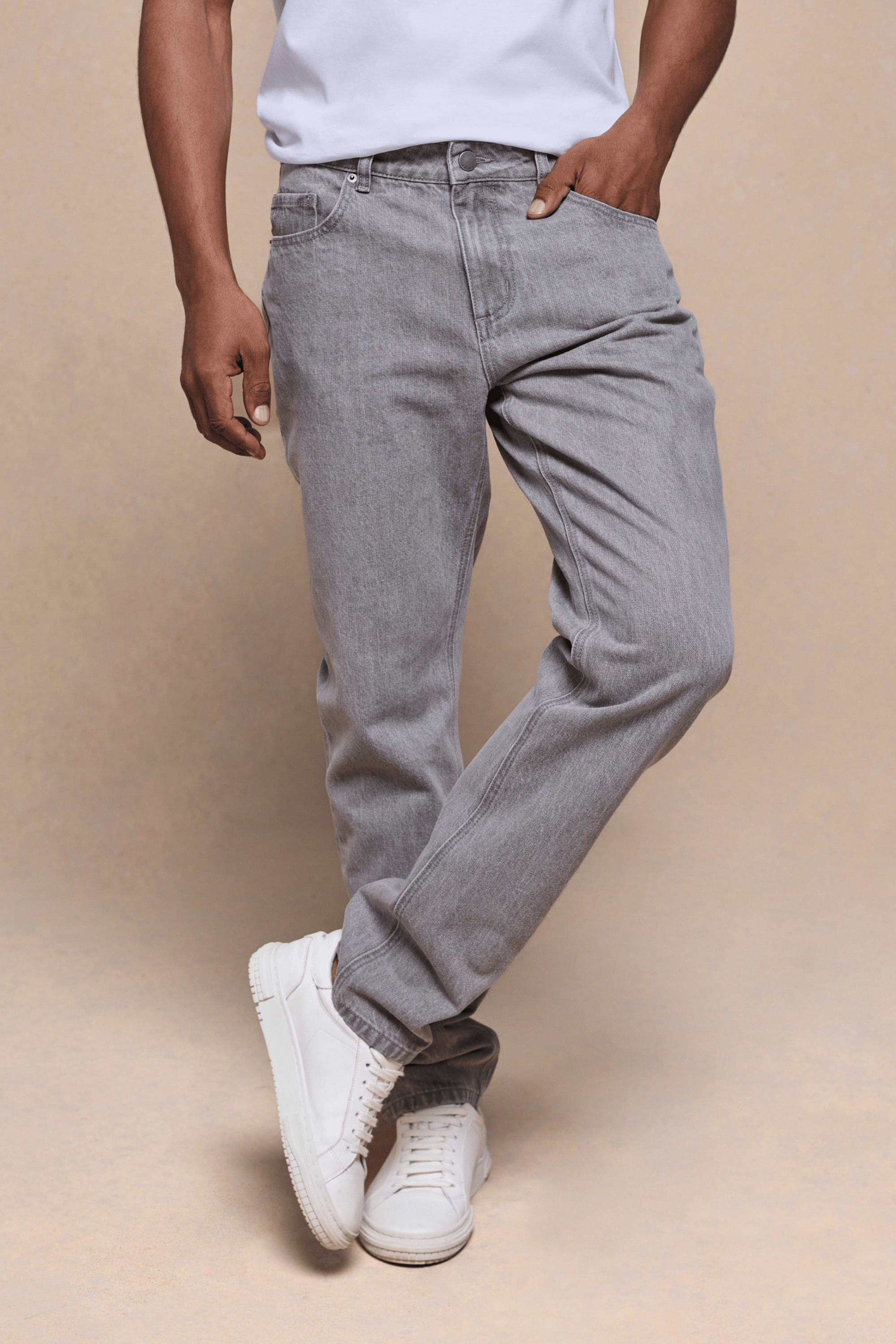 Marco Washed Jean - Stone Grey