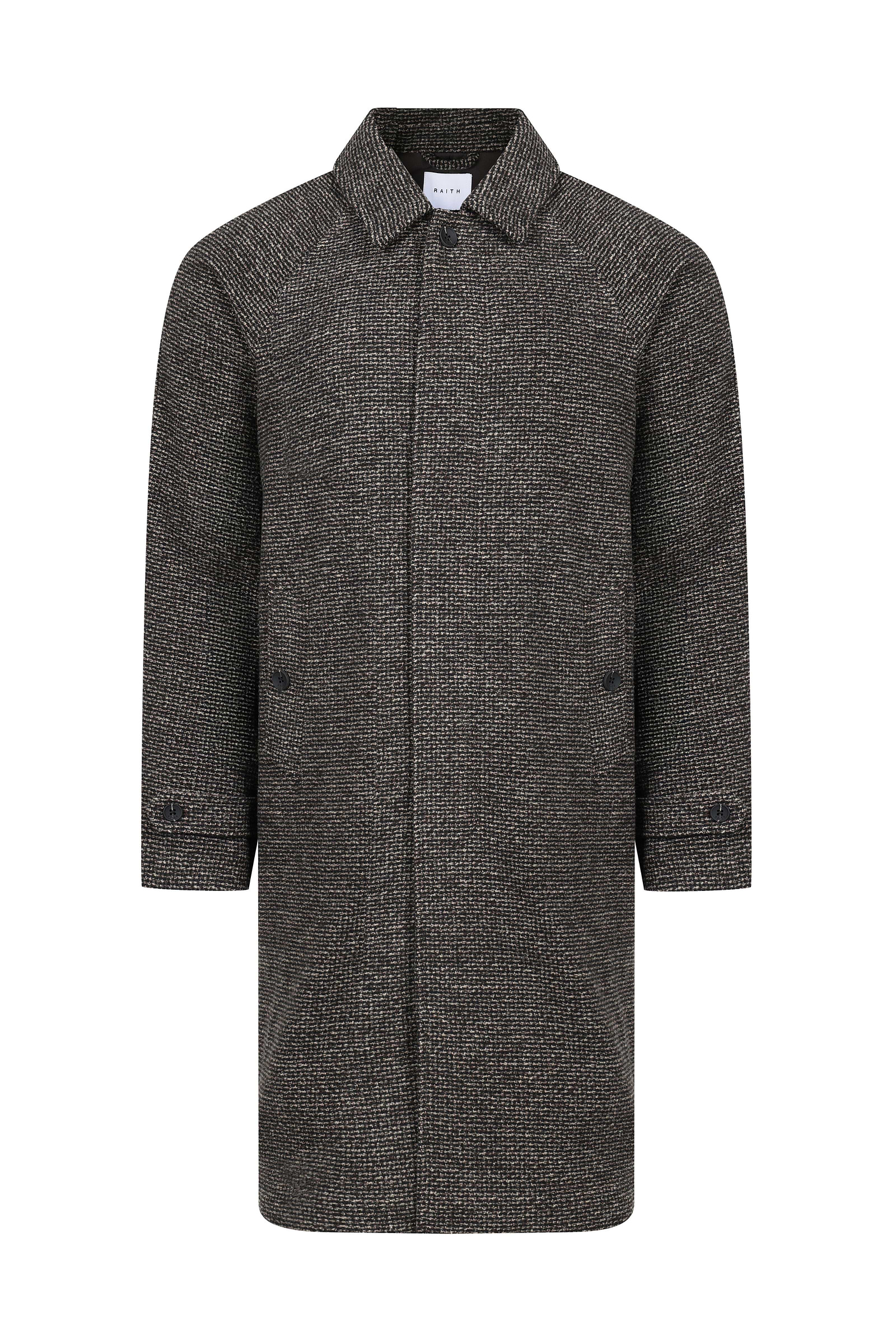 Rune Car Coat - Brown Multi