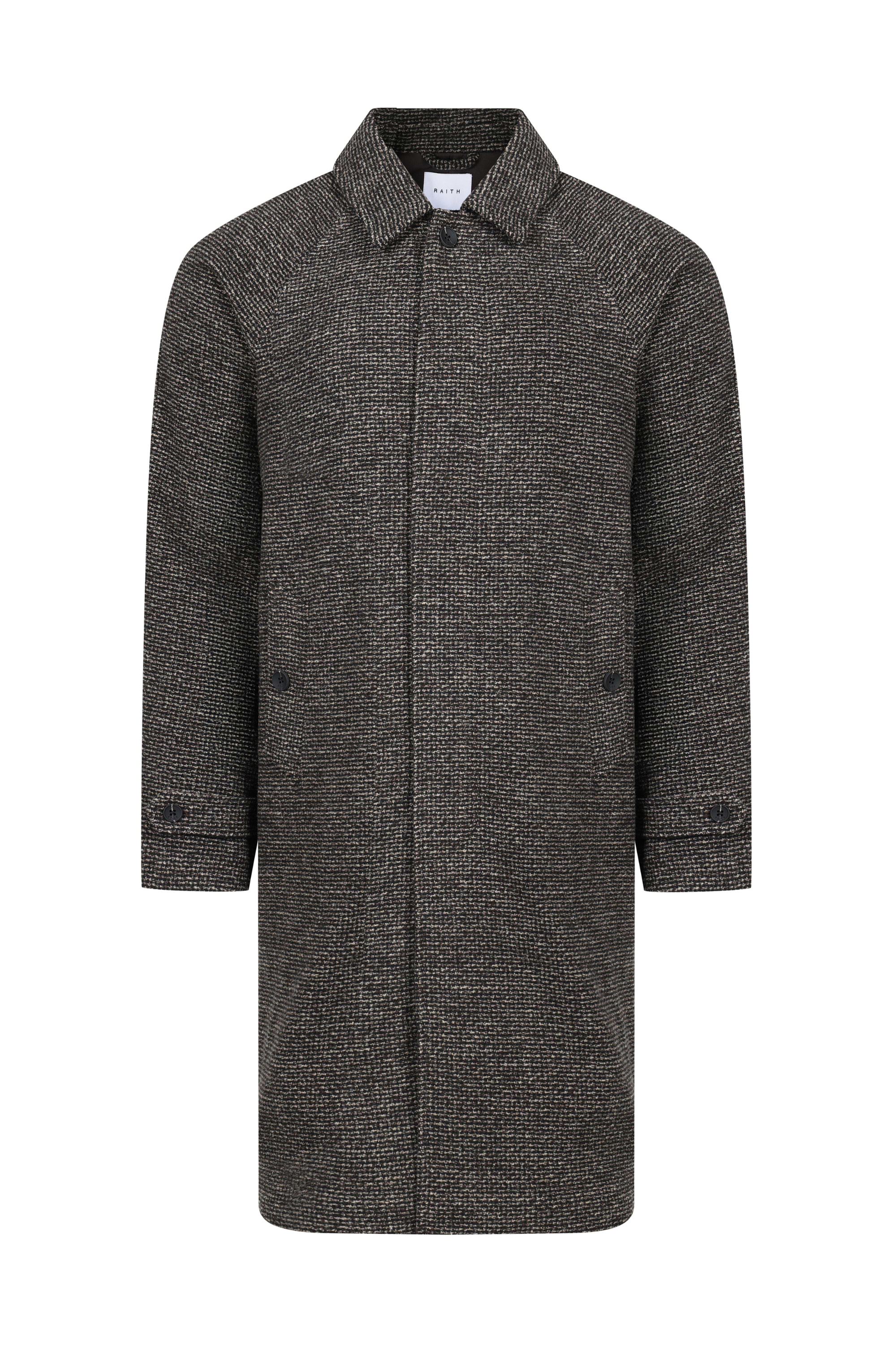 Rune Car Coat - Brown Multi