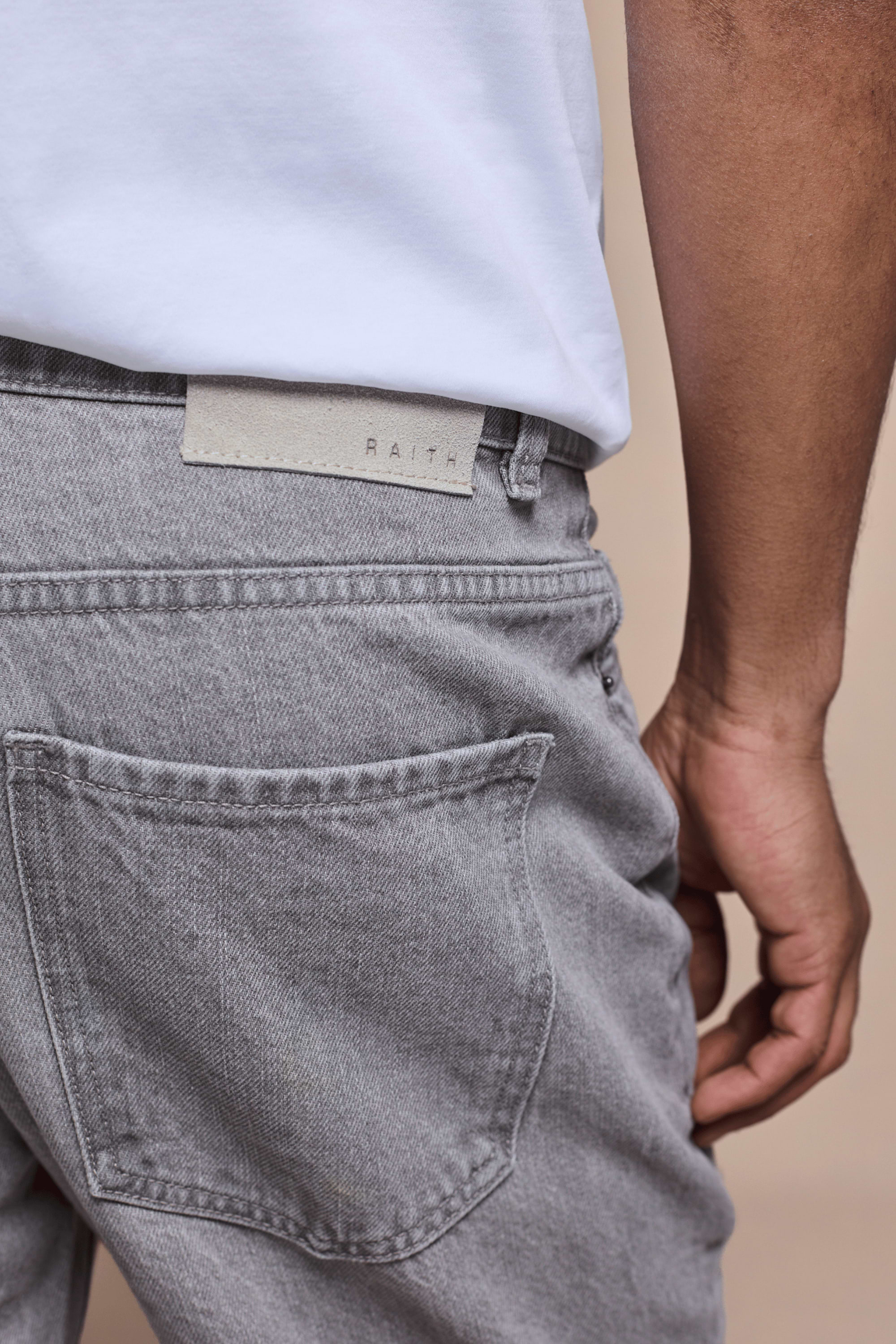 Marco Washed Jean - Stone Grey