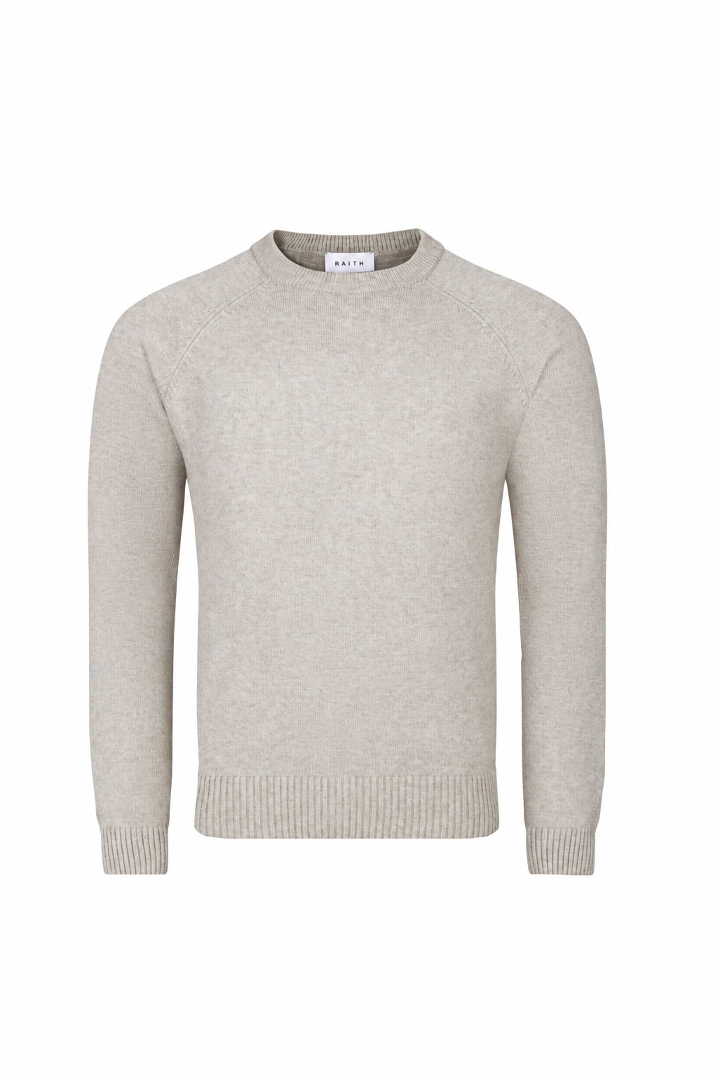 Lando Strickpullover mit Rundhalsausschnitt - Haferflocken