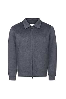 Finn Splittable Seam Zip Through Jacket - Grey Marl