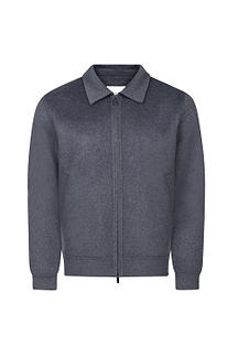 Finn Splittable Seam Zip Through Jacket - Grey Marl