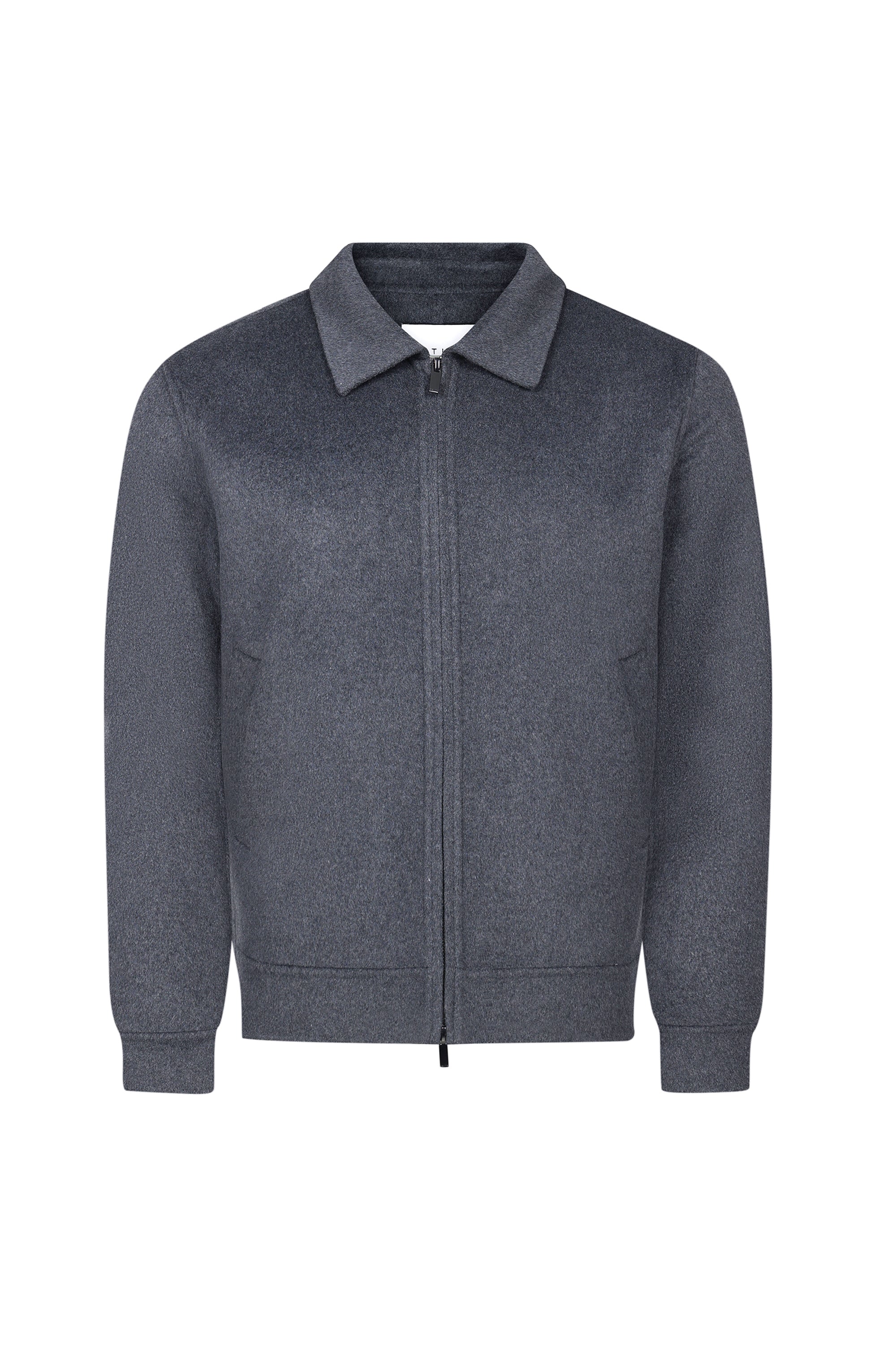 Finn Splittable Seam Zip Through Jacket - Grey Marl