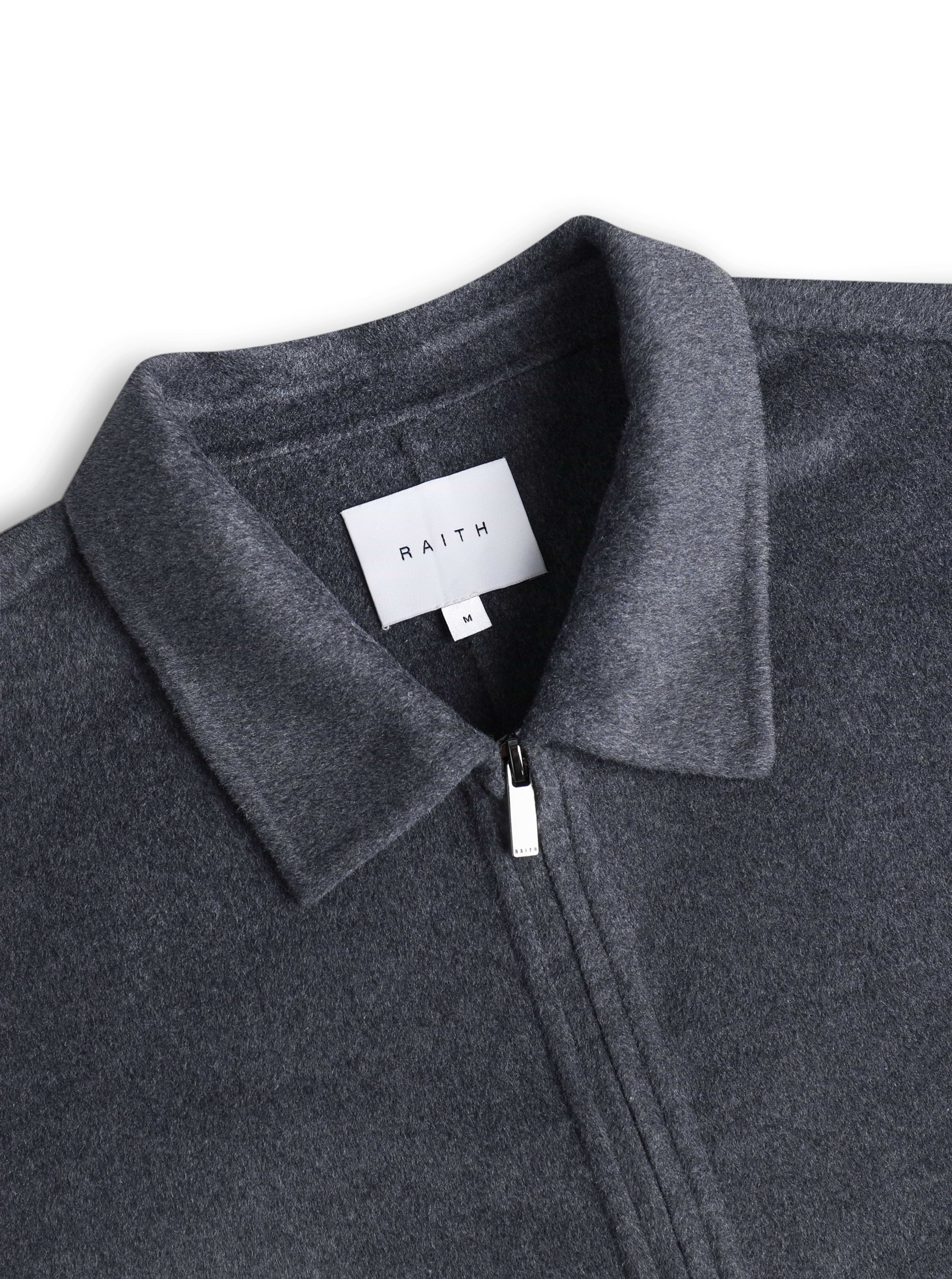 Finn Splittable Seam Zip Through Jacket - Grey Marl