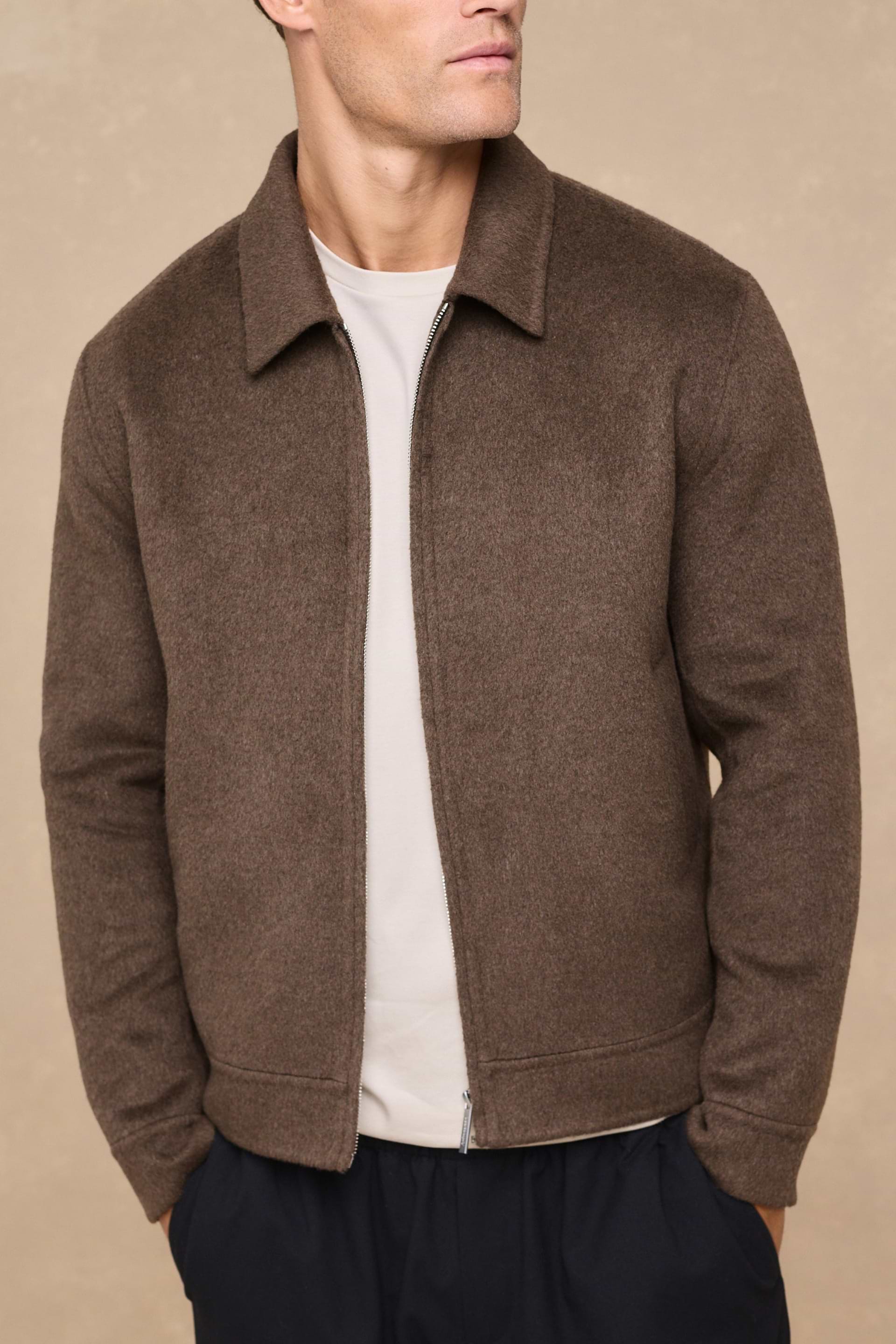 Finn Splittable Seam Zip Through Jacket - Khaki