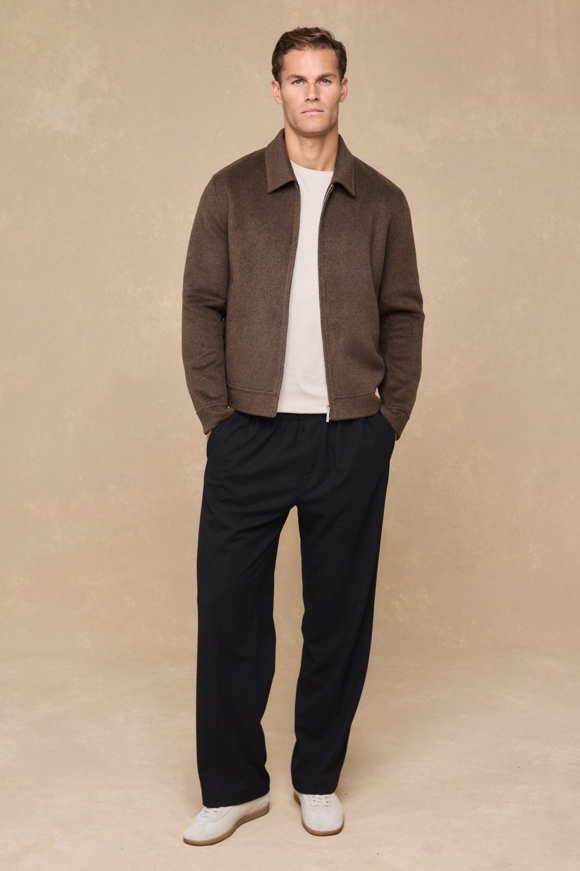 Finn Splittable Seam Zip Through Jacket - Khaki