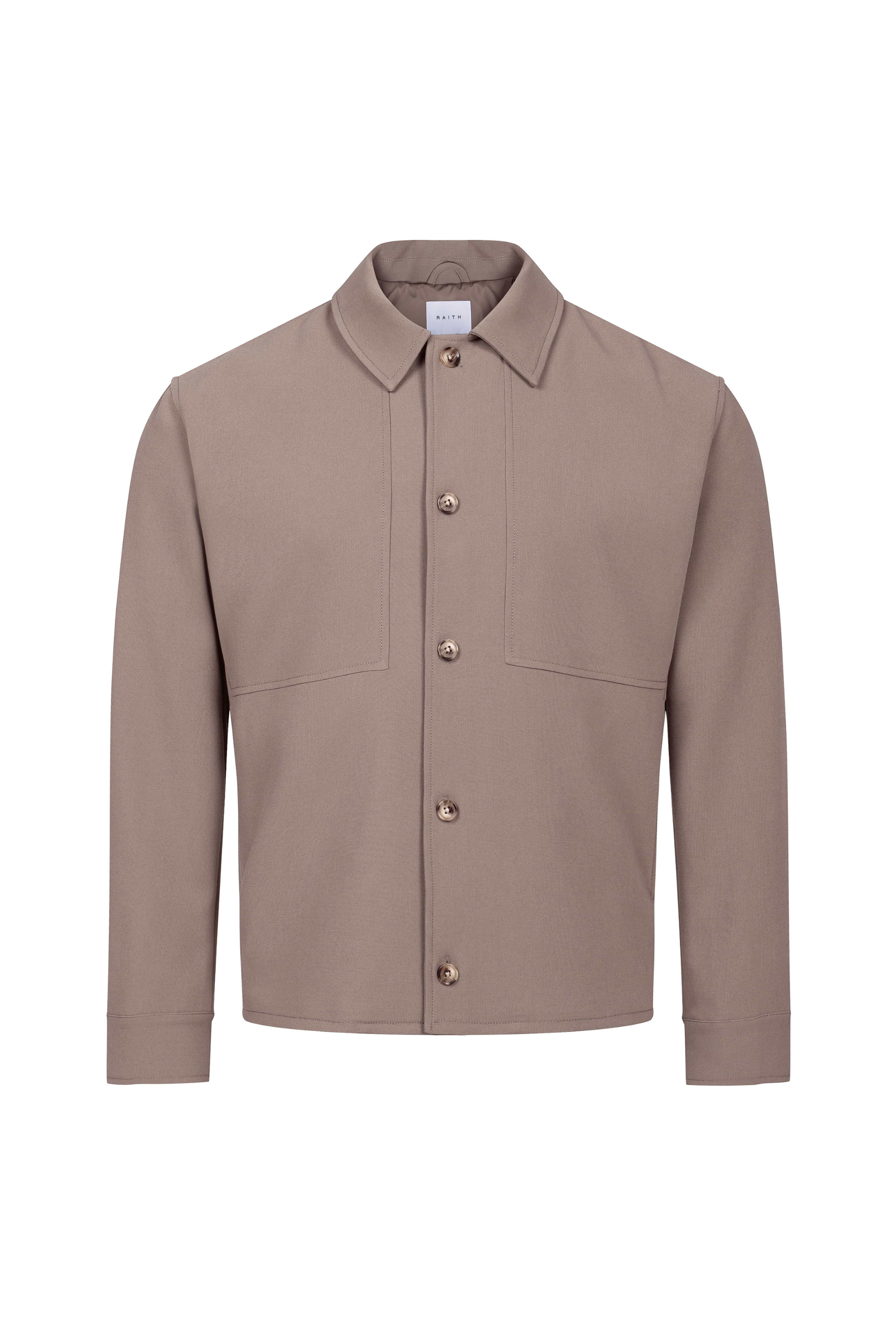 Julien Relaxed Panelled Jacket - Olive