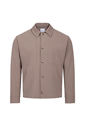 Julien Relaxed Panelled Jacket - Olive