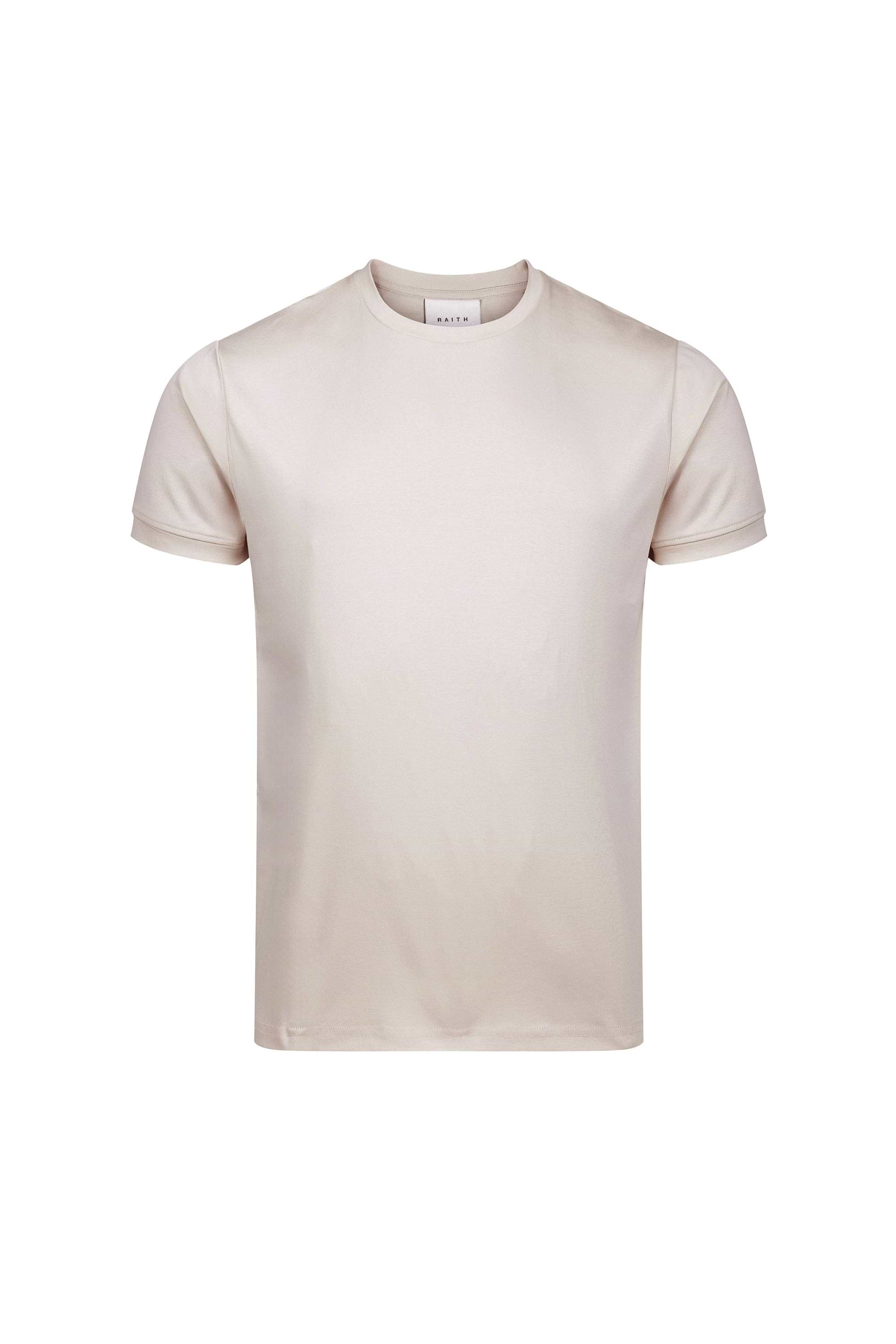 Luxe Mercerised T-Shirt - Beige
