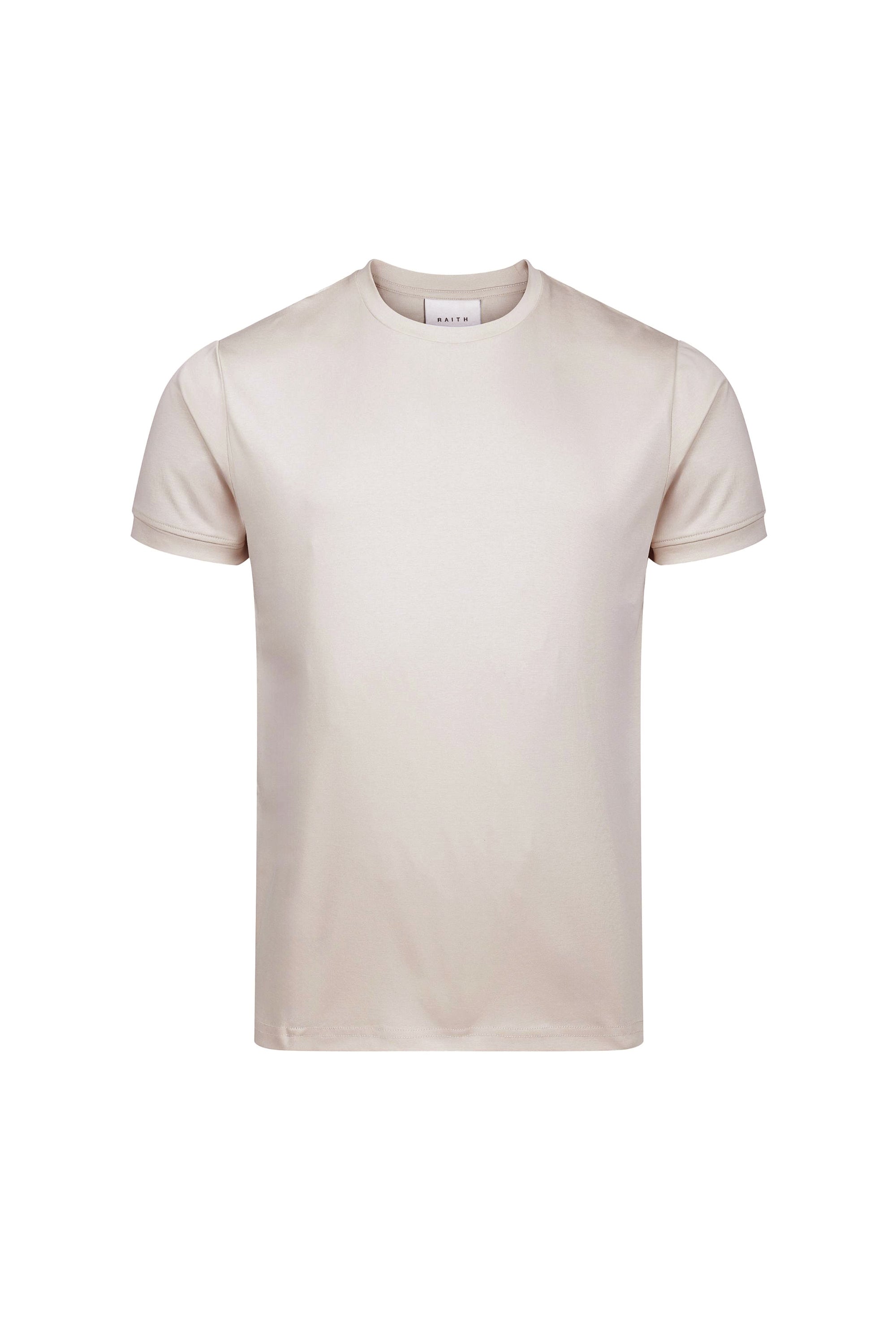 Luxe Mercerised T-Shirt - Beige