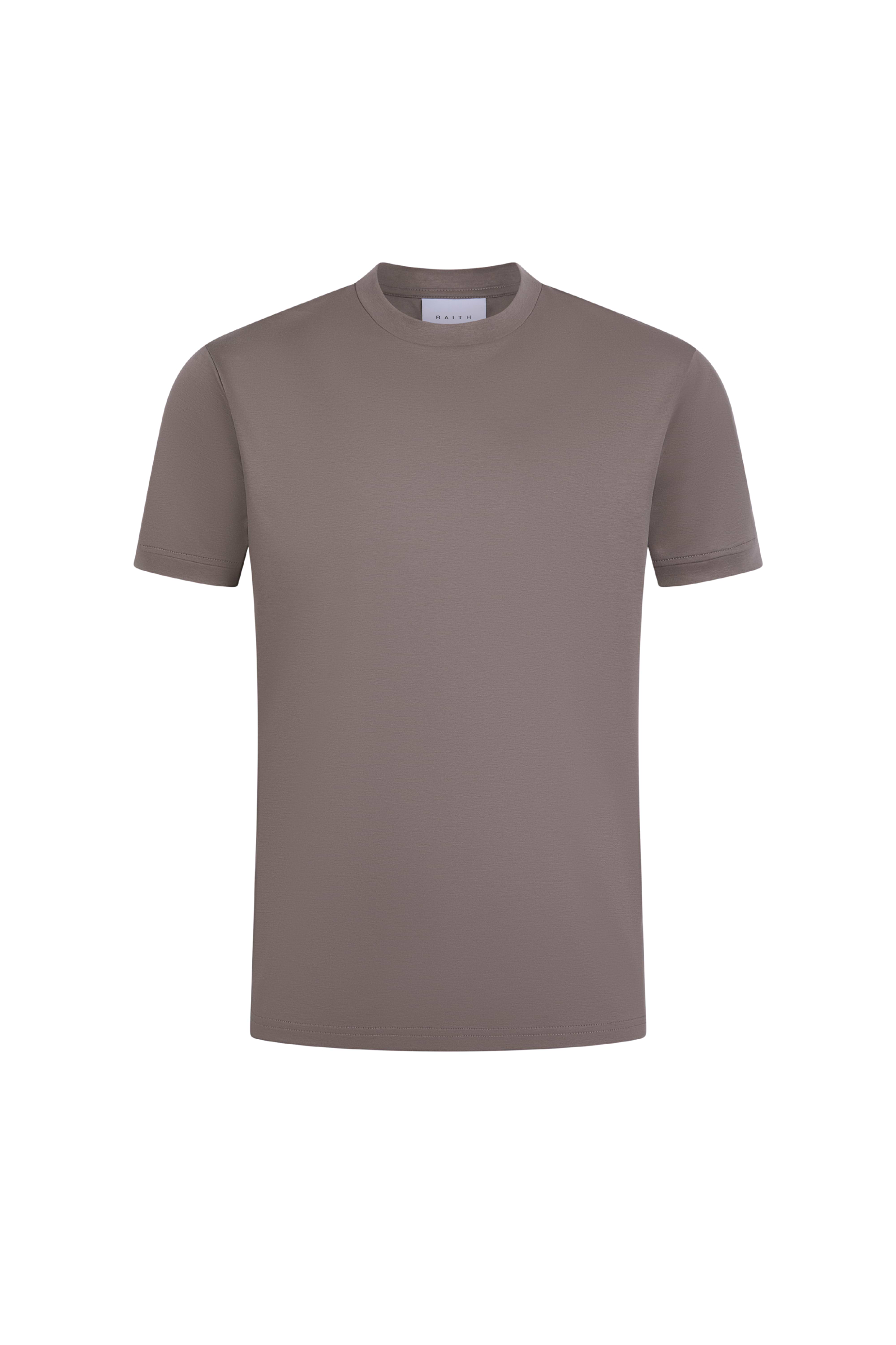 Luxe Mercerised T-Shirt - Mushroom