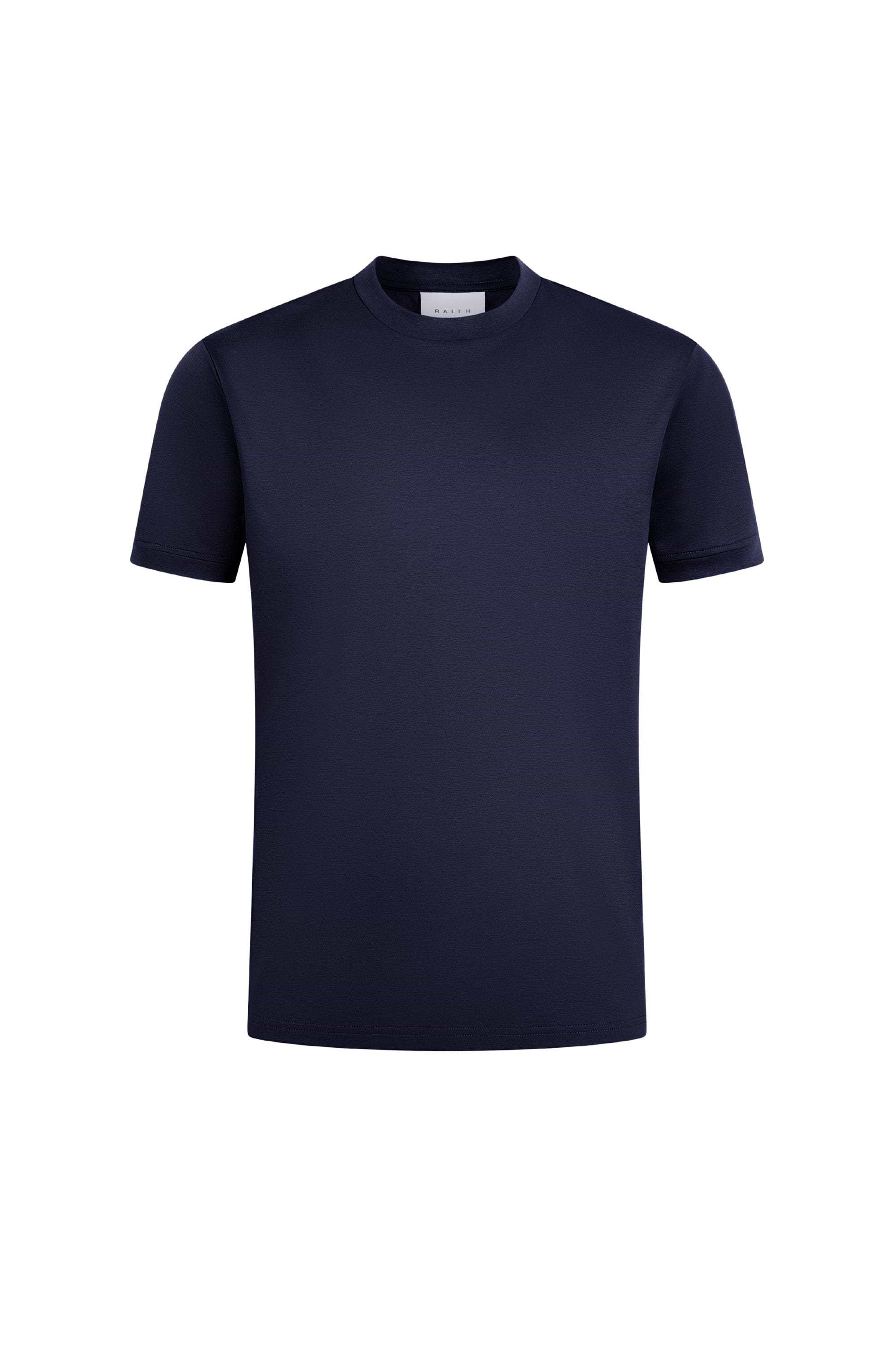 Luxe Mercerised T-Shirt - Navy