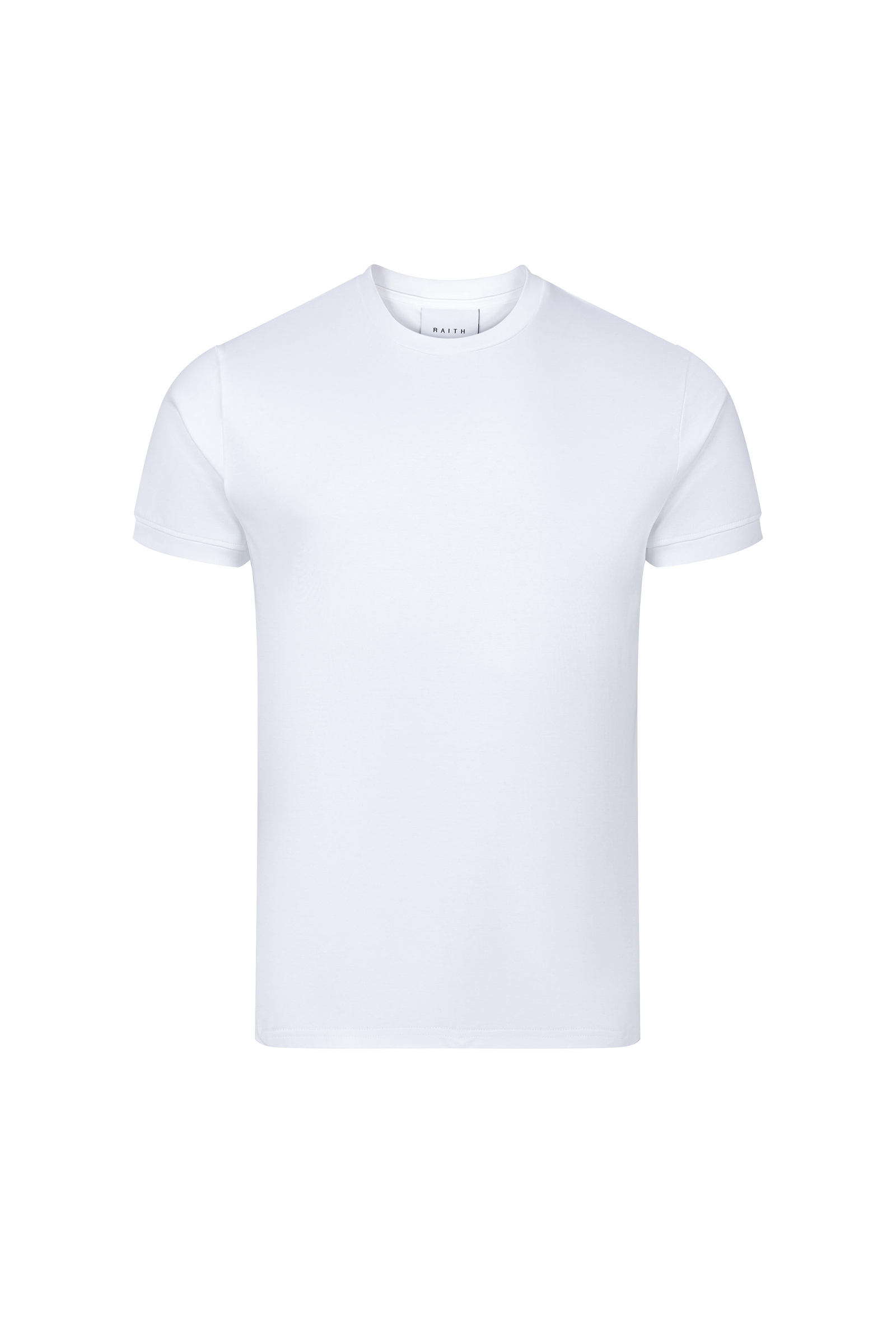 Luxuriöses, merzerisiertes T-Shirt - Weiß