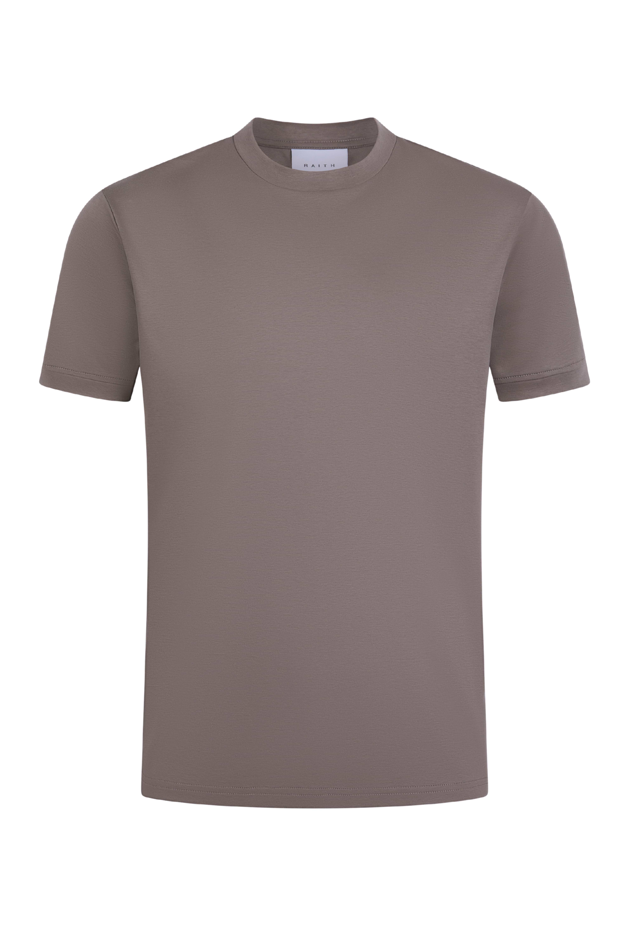 Luxe Mercerised T-Shirt - Mushroom