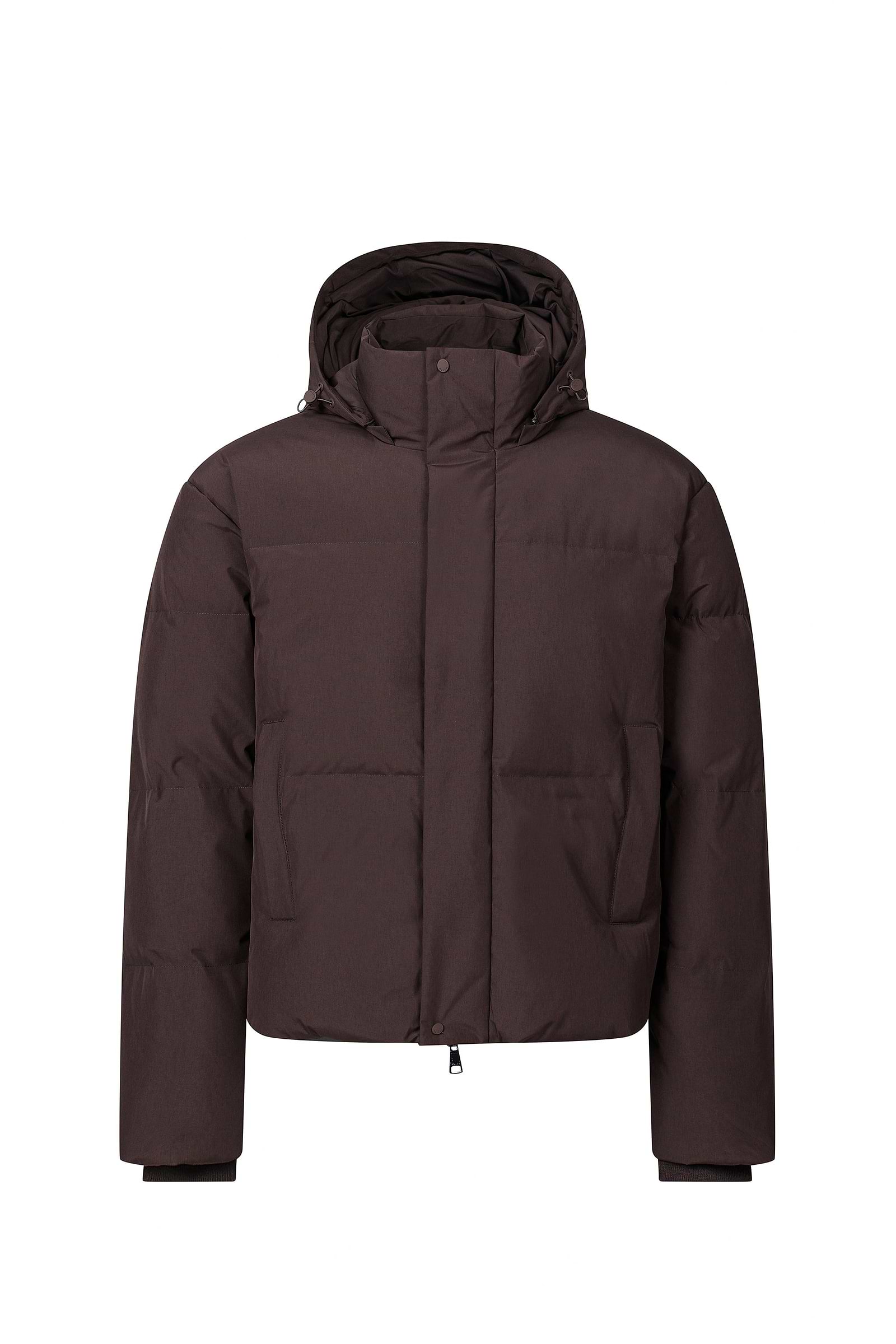 Nico Puffer Coat - Dark Brown Marl