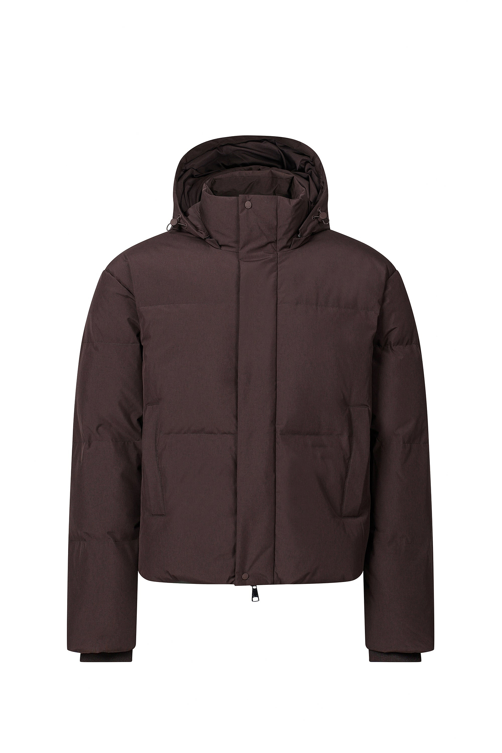 Nico Puffer Coat - Dark Brown Marl