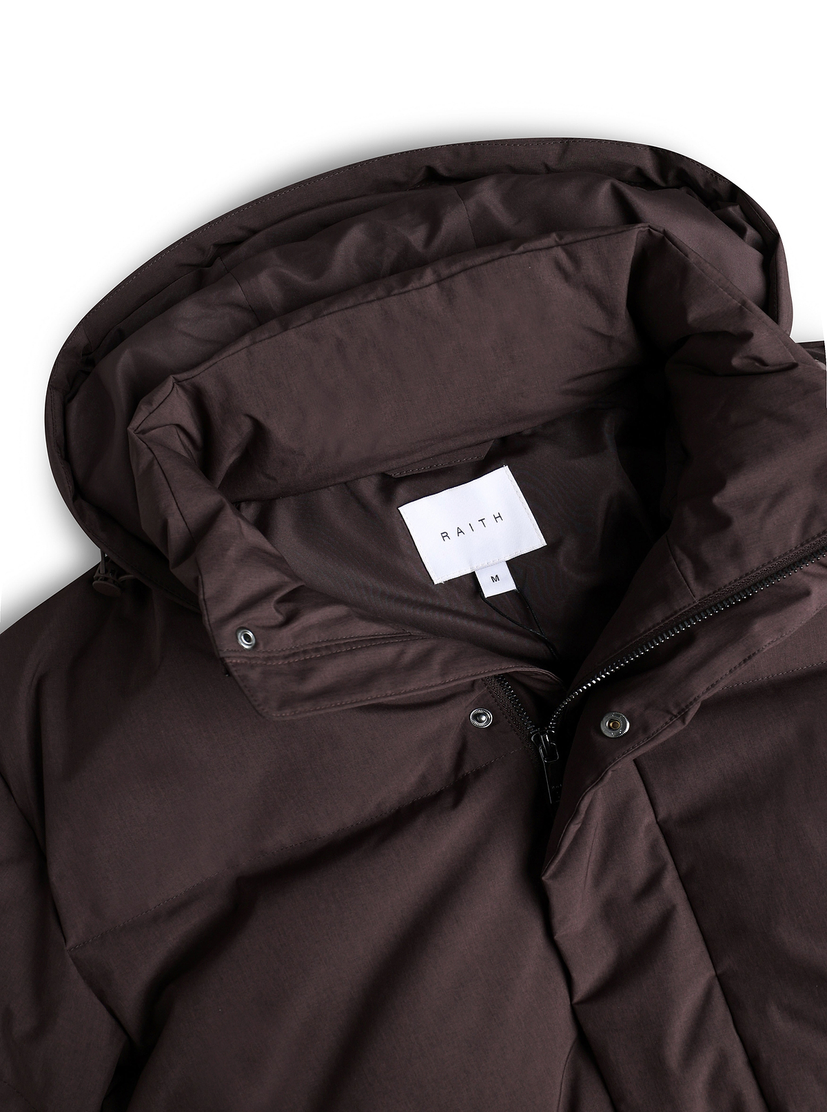 Nico Puffer Coat - Dark Brown Marl