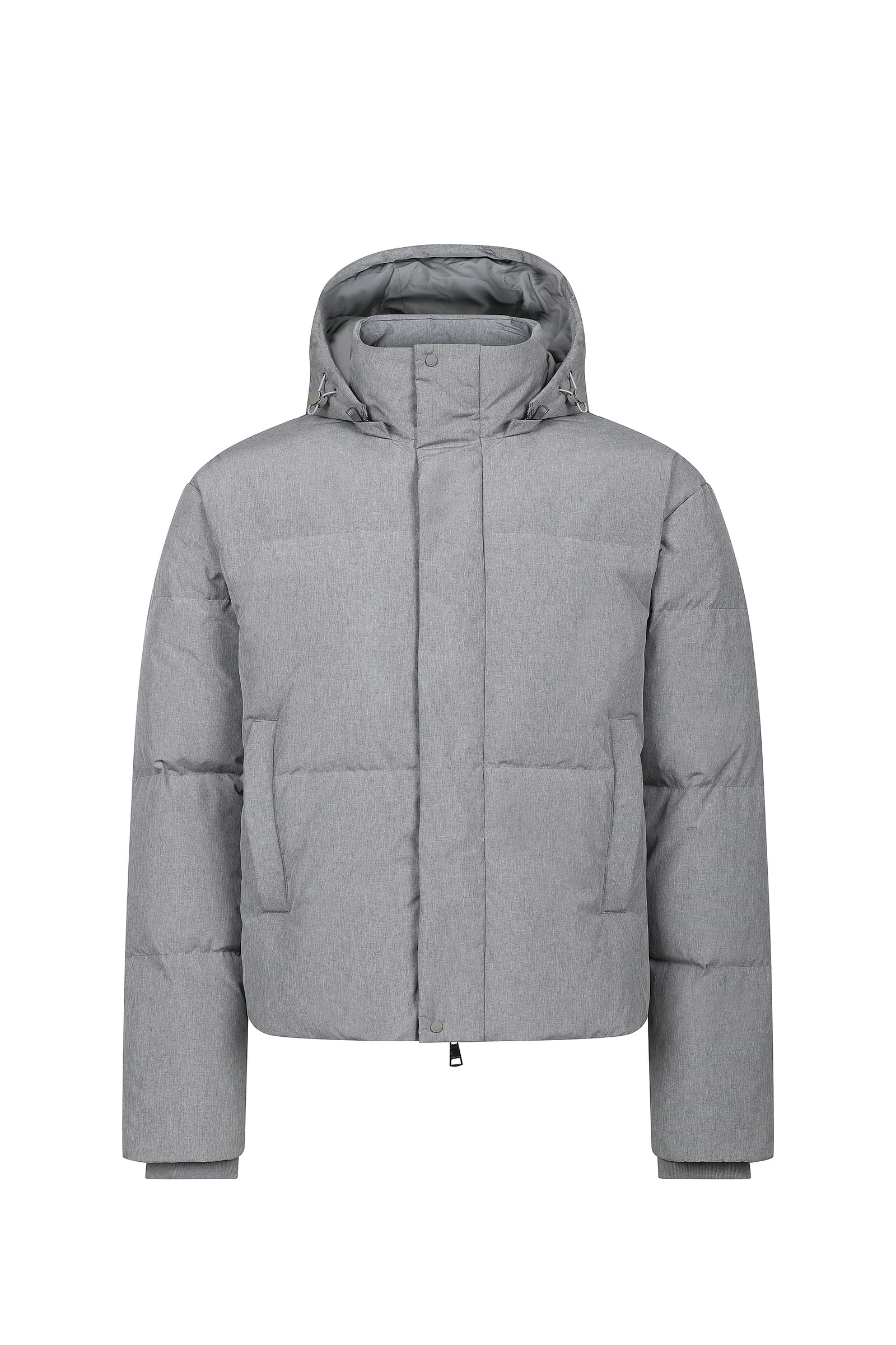 Nico Puffer Coat - Grey Marl