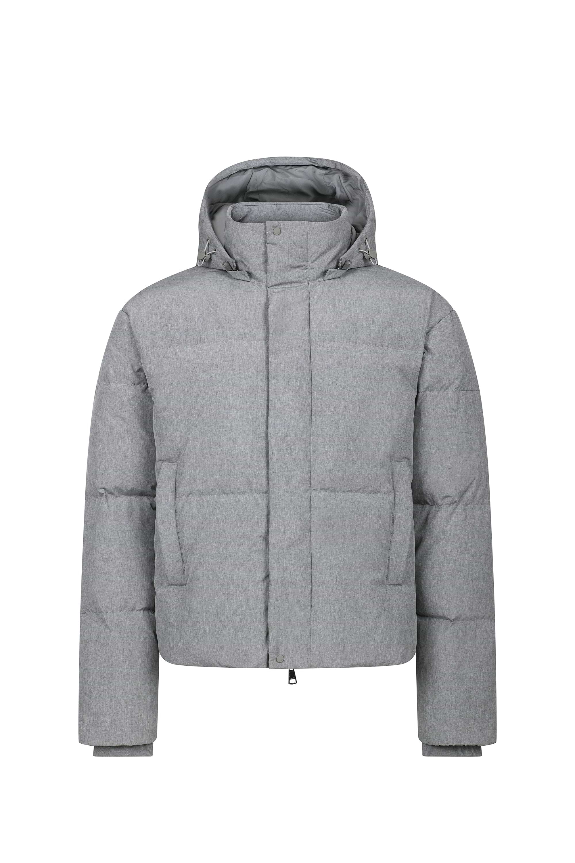 Nico Puffer Coat - Grey Marl