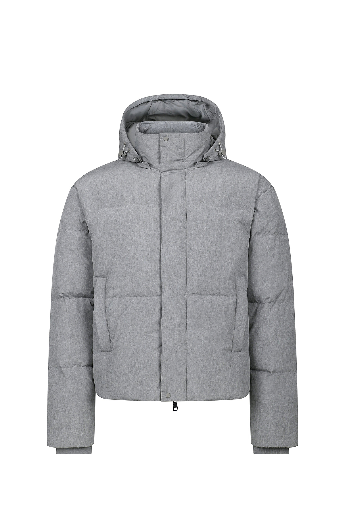 Nico Puffer Coat - Grey Marl