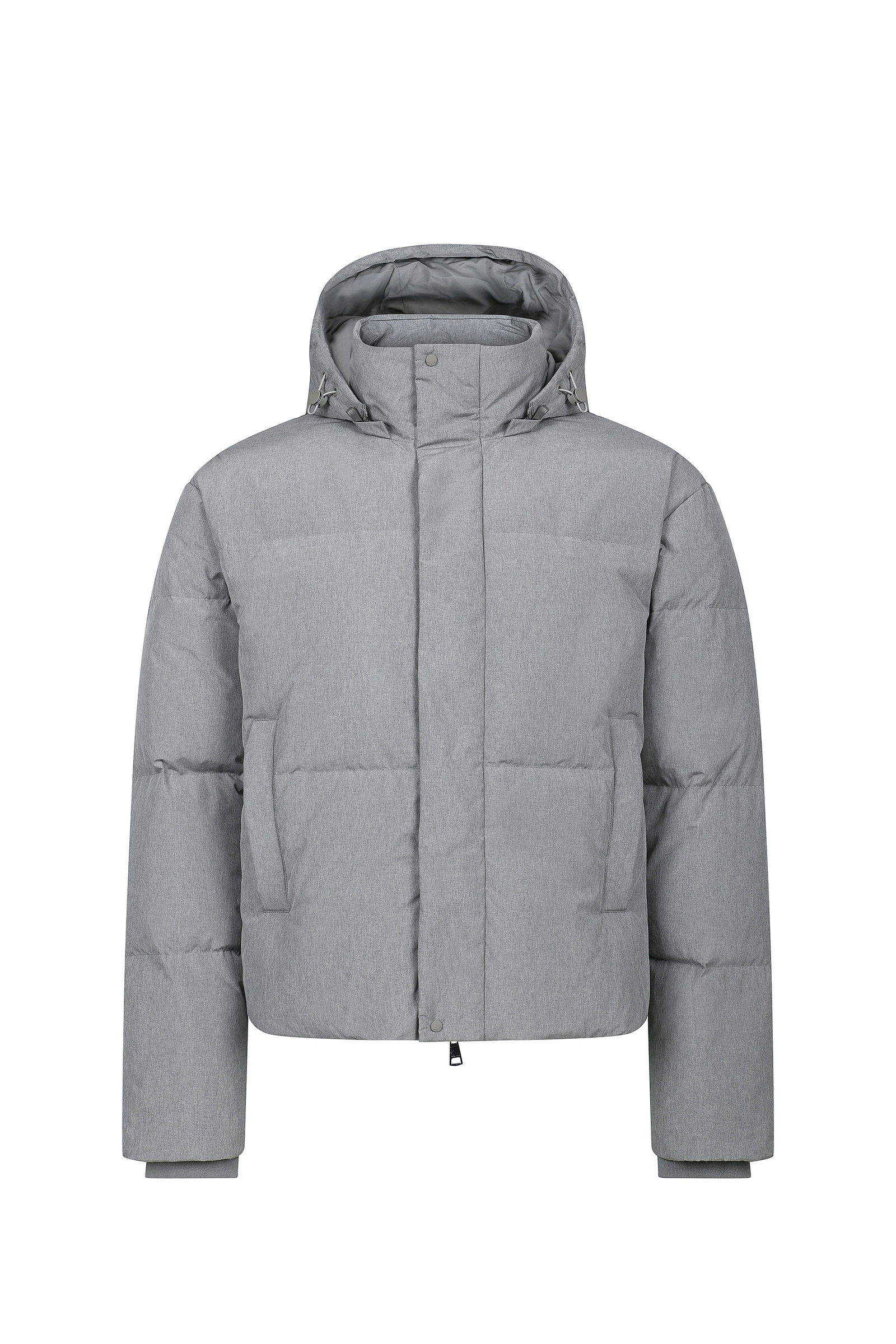 Nico Puffer Coat - Grey Marl
