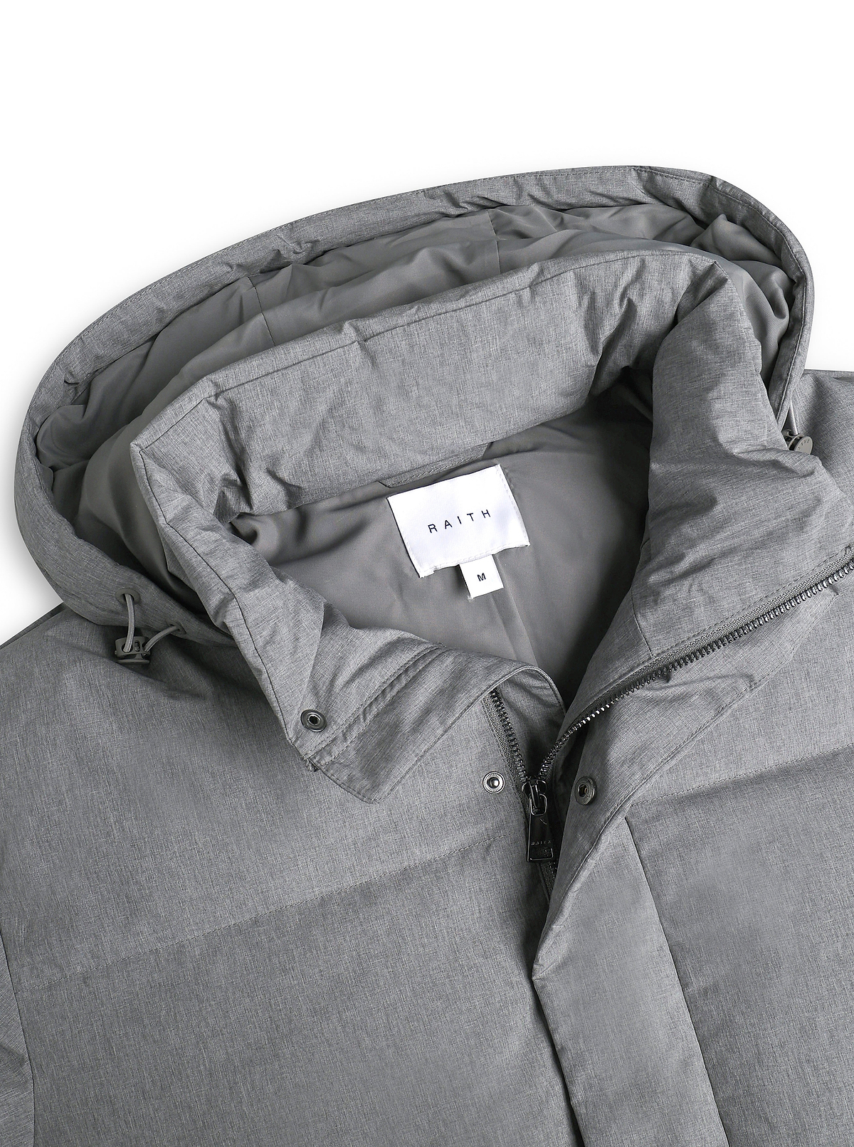 Nico Puffer Coat - Grey Marl