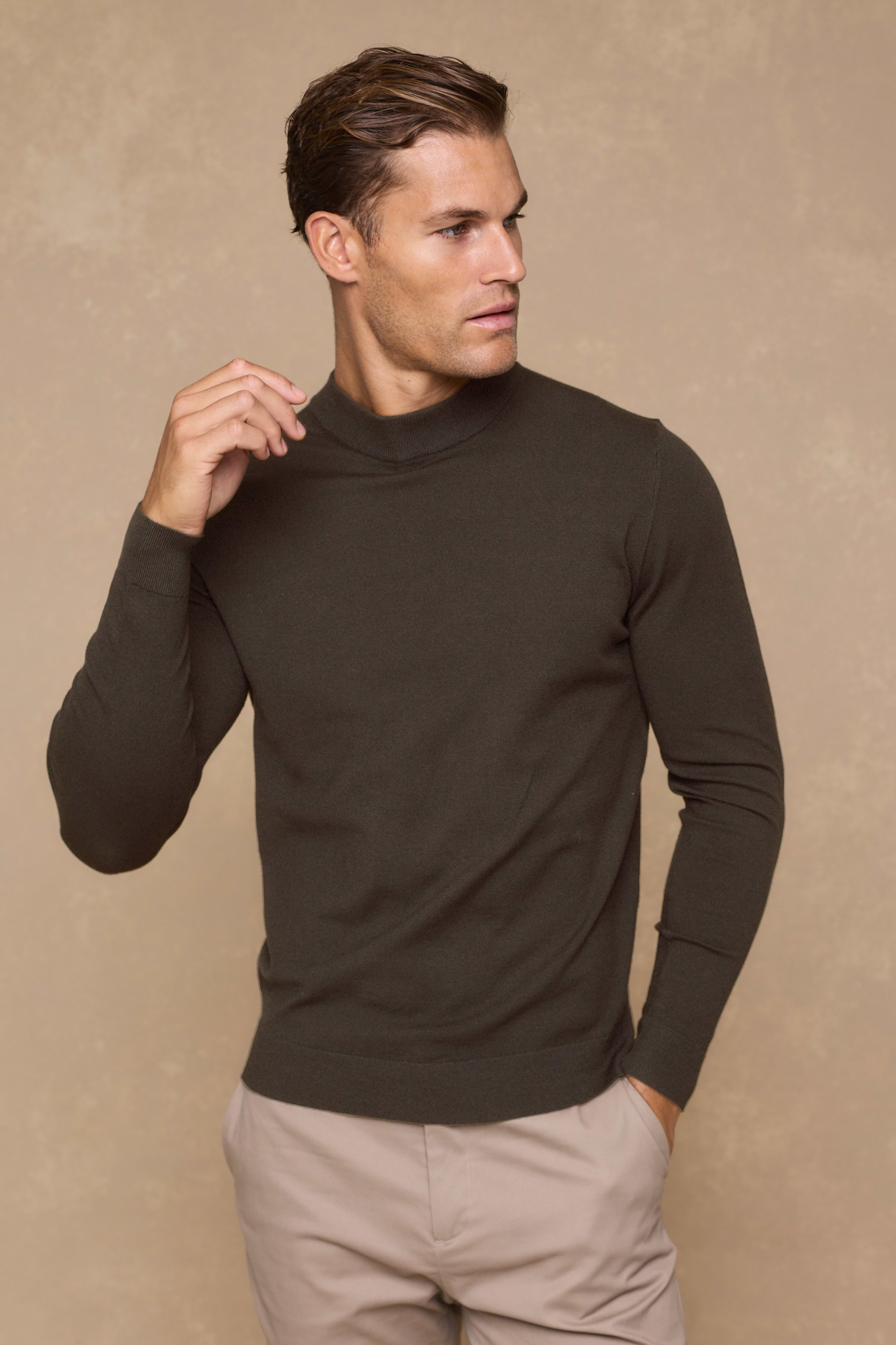 Noah Lightweight Crew Neck Sweater - Mocha