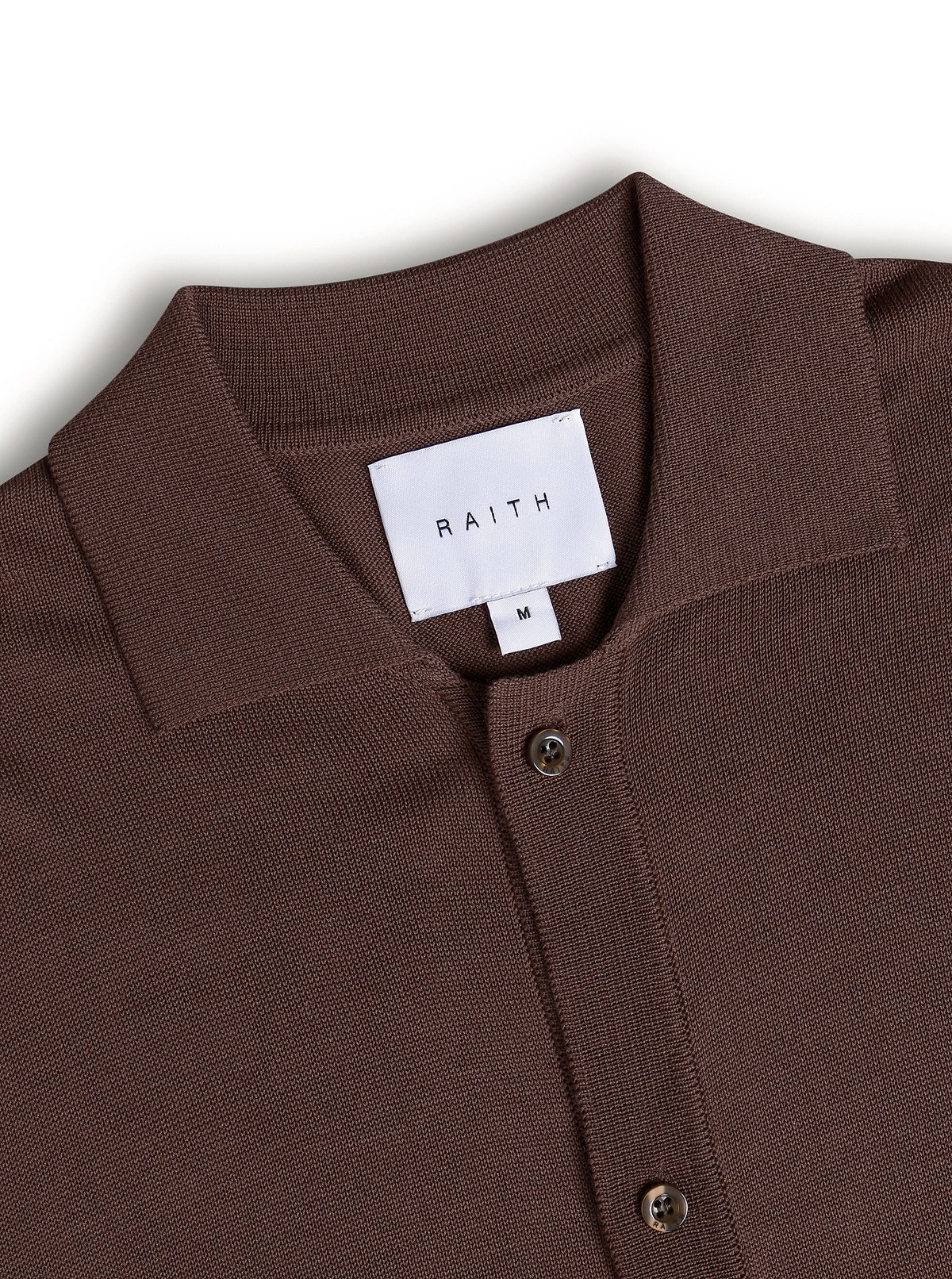 Pedro Button Through Short Sleeve Knitted Shirt - Brown