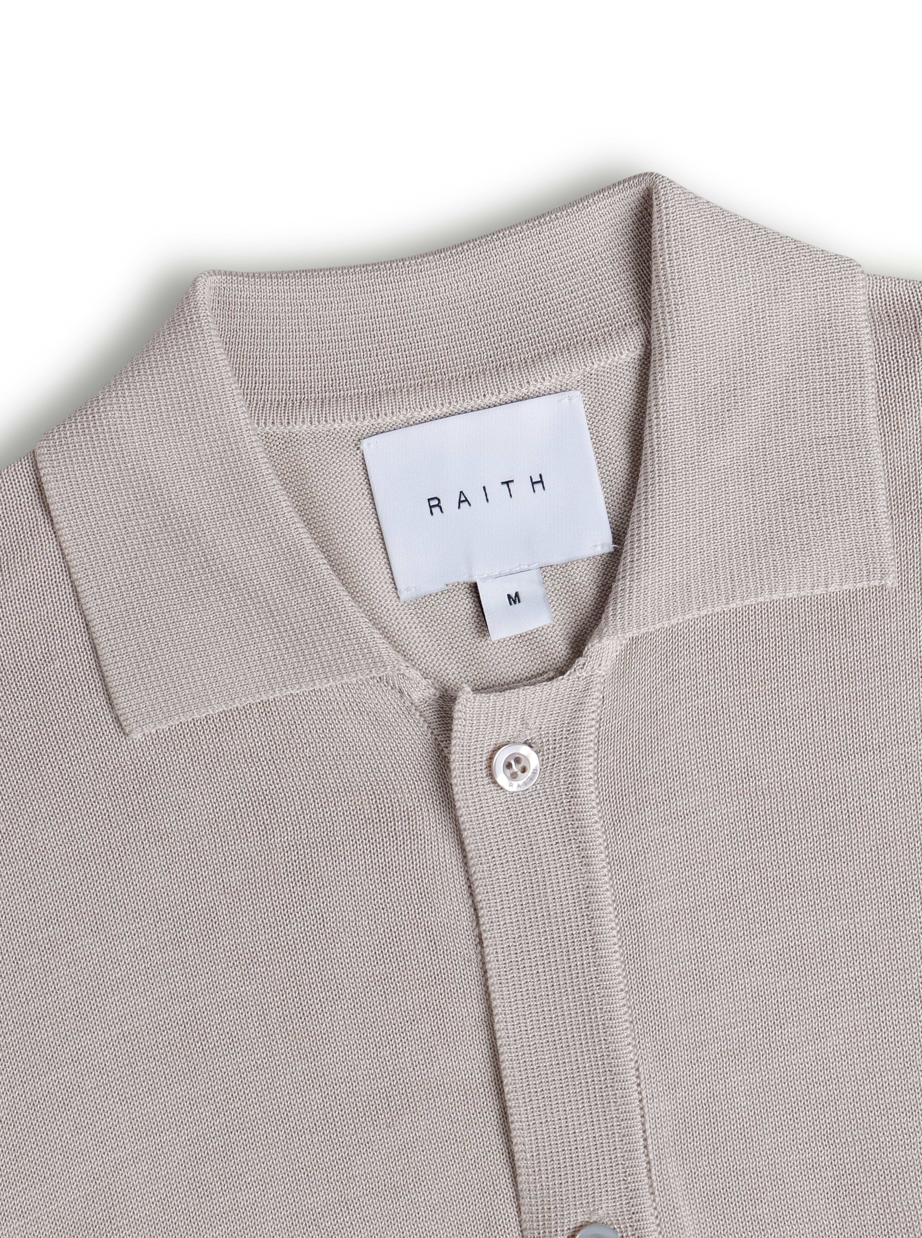 Pedro Button Through Short Sleeve Knitted Shirt - Cream