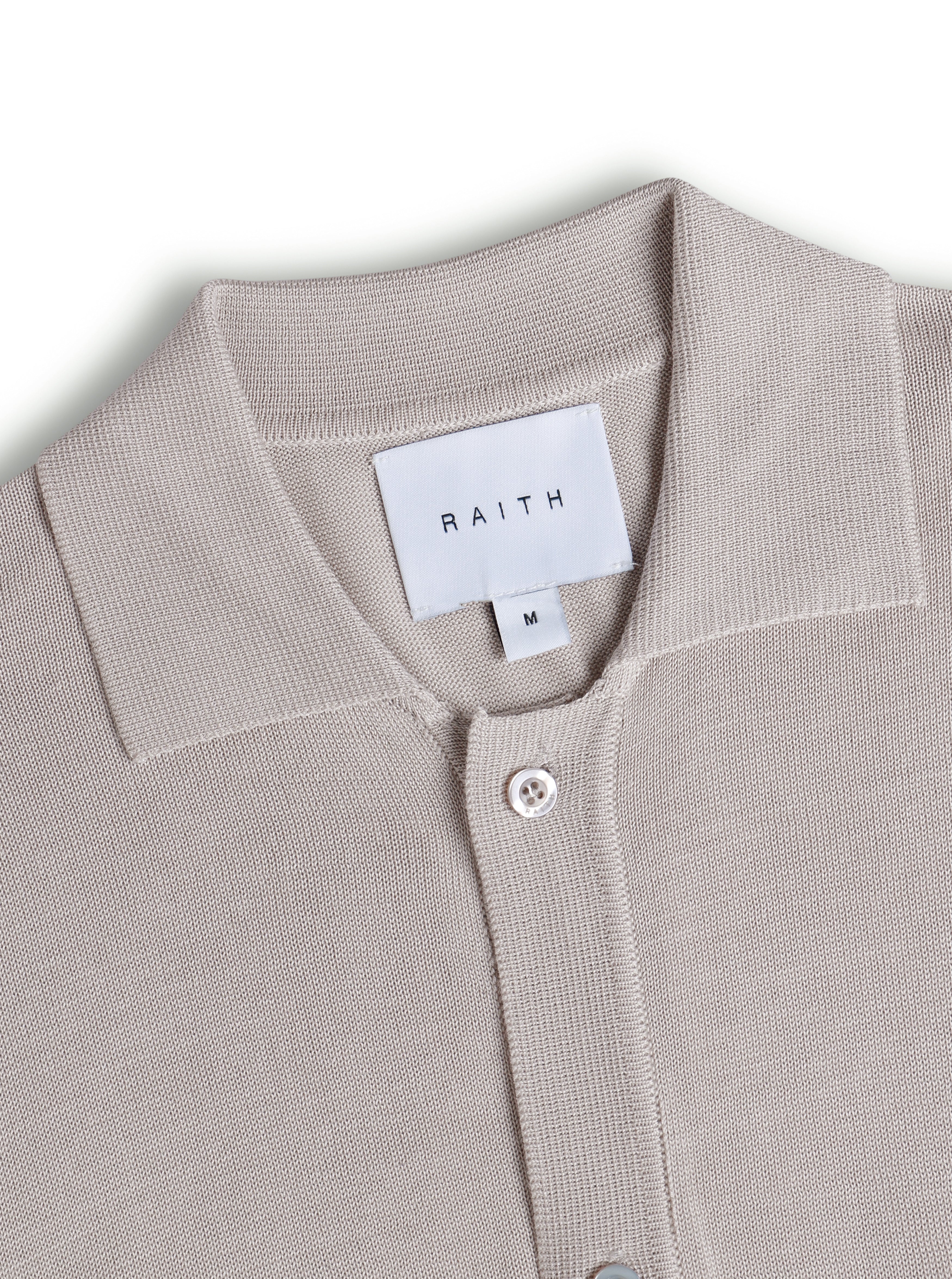 Pedro Button Through Short Sleeve Knitted Shirt - Cream