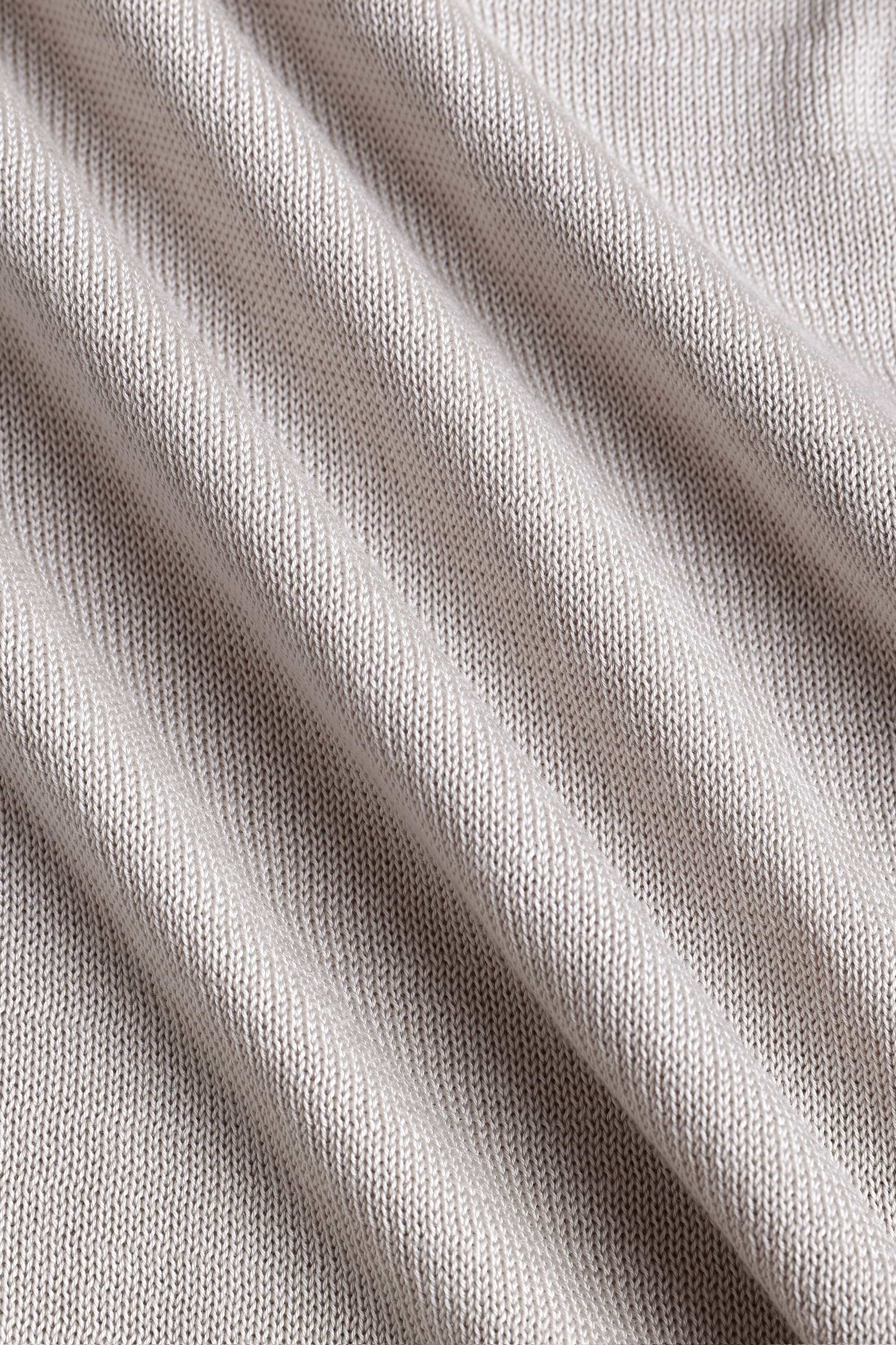 Pedro Button Through Short Sleeve Knitted Shirt - Cream