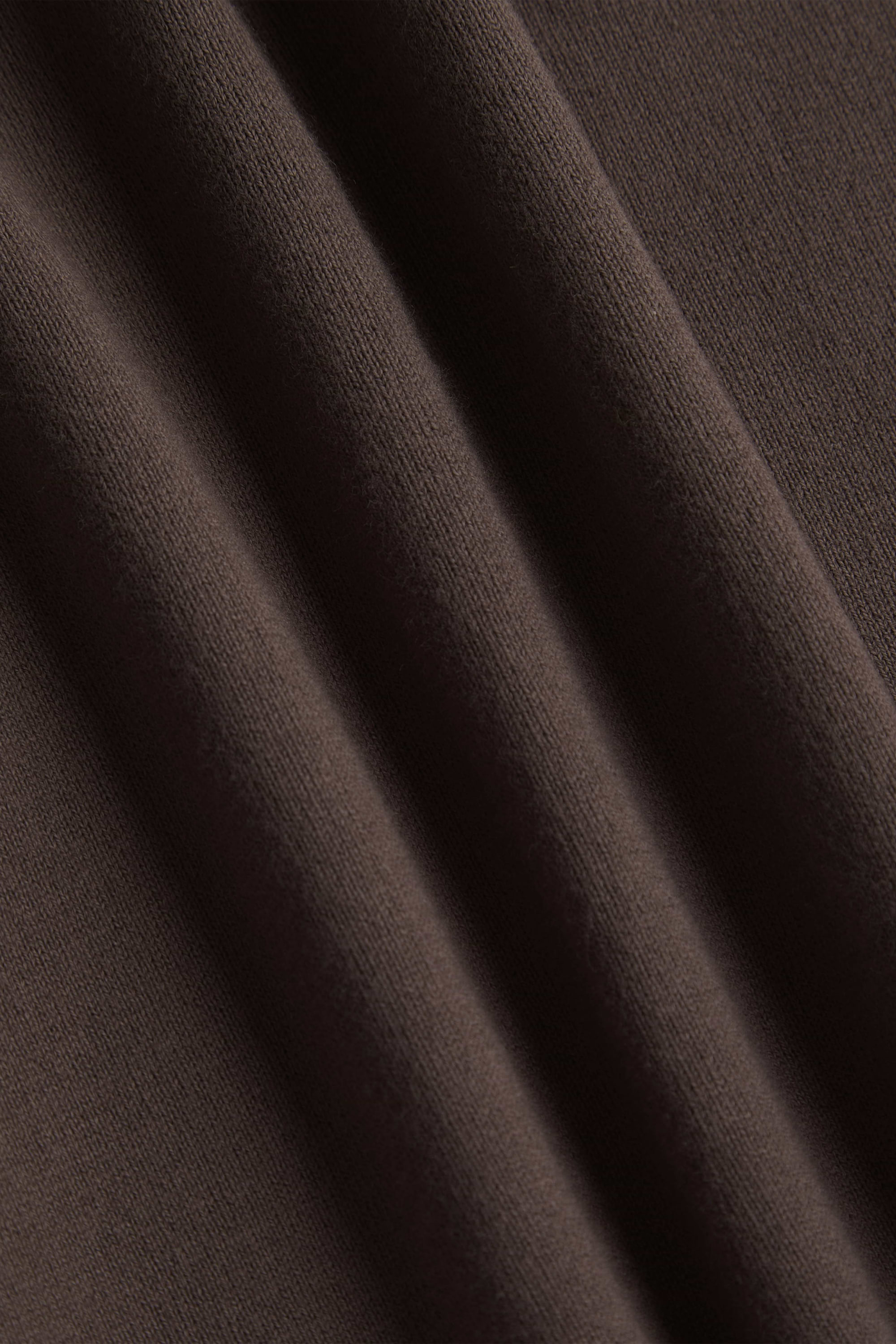 Privia Knitted Open Neck Polo - Mocha
