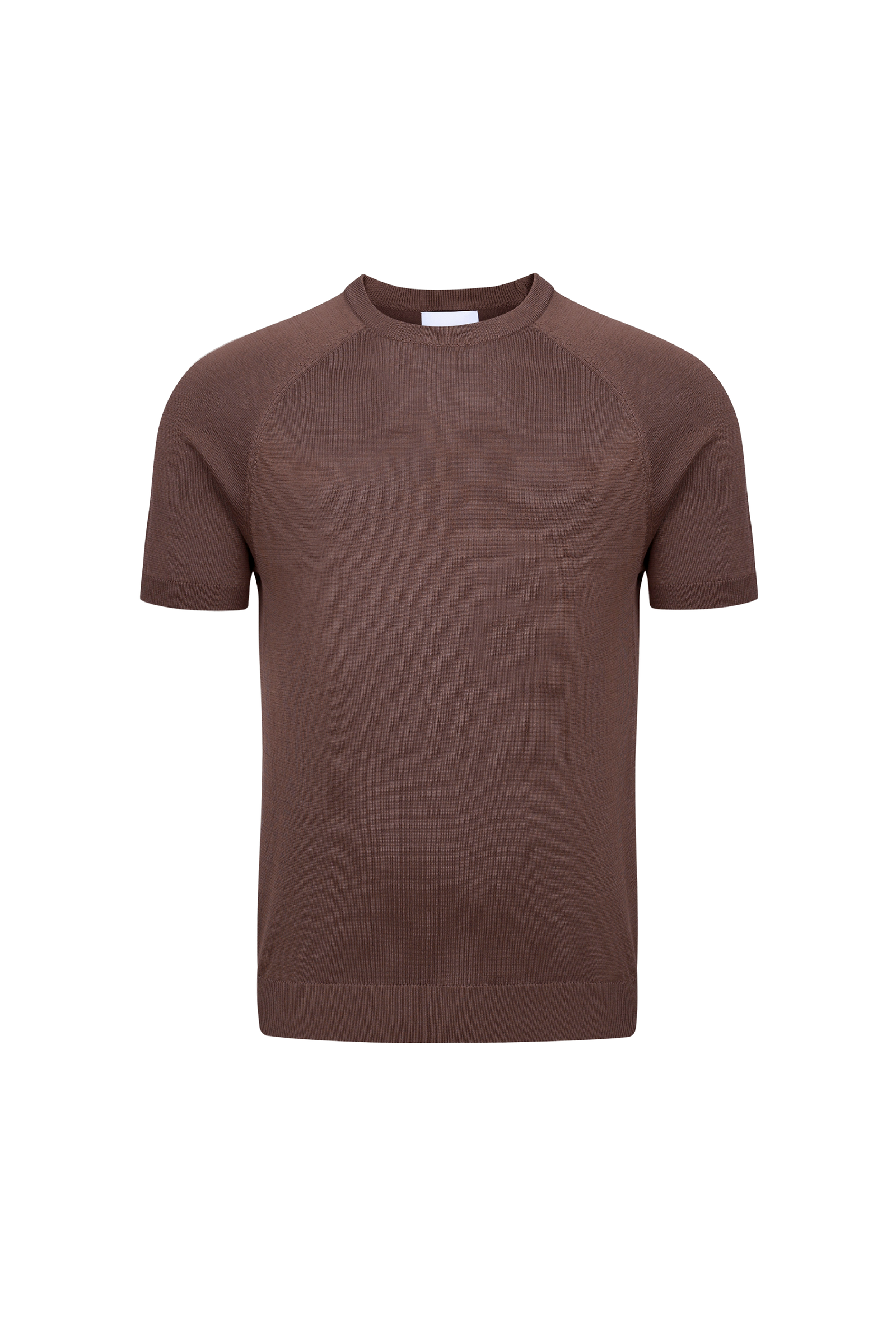 Riera Knit Crew Neck T-Shirt - Brown