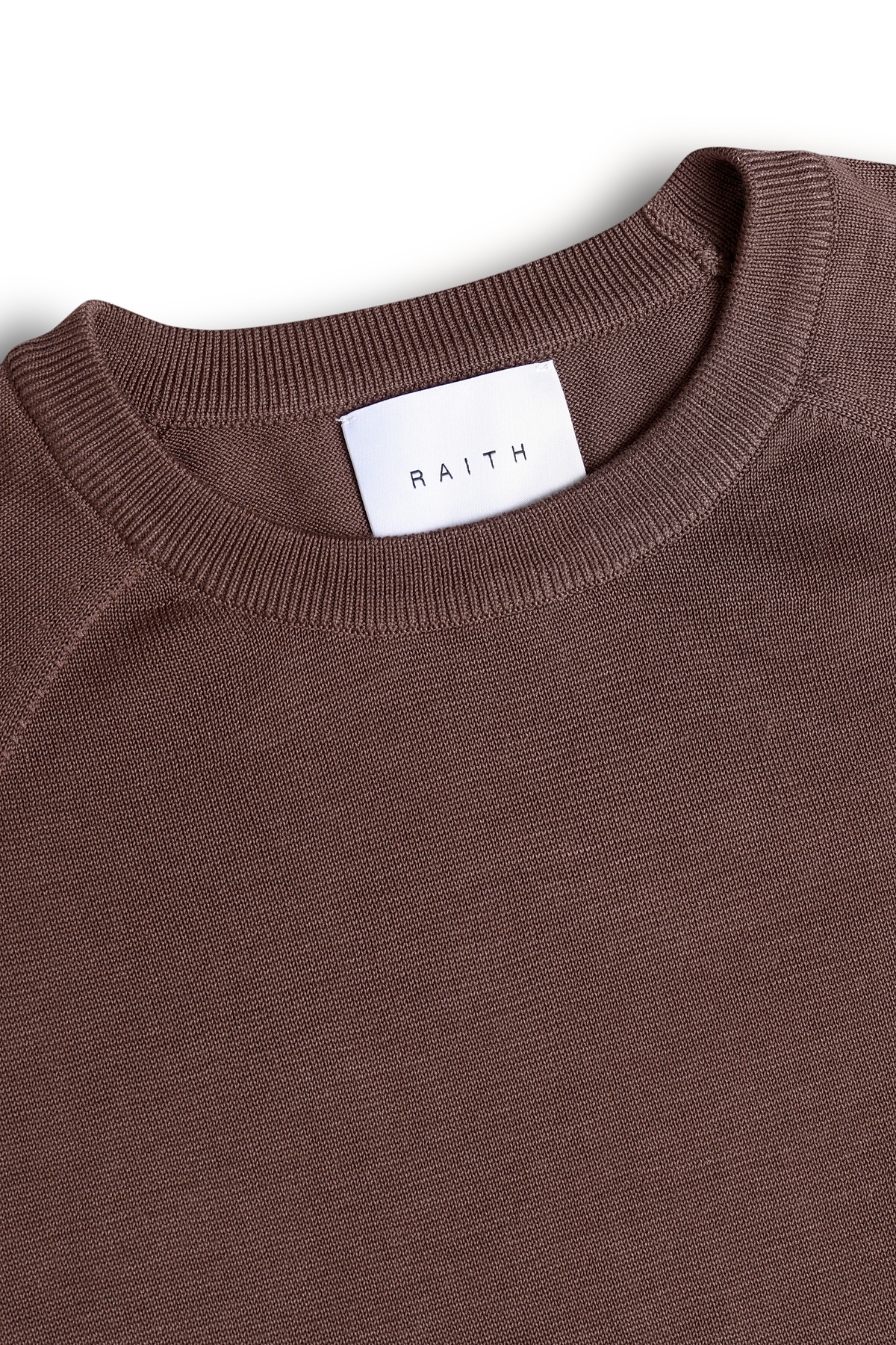 Riera Knit Crew Neck T-Shirt - Brown