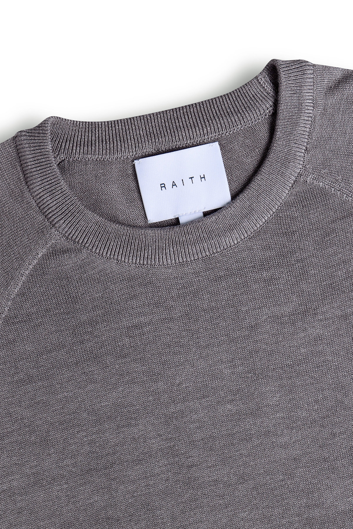 Riera Knit Crew Neck T-Shirt - Grey Marl
