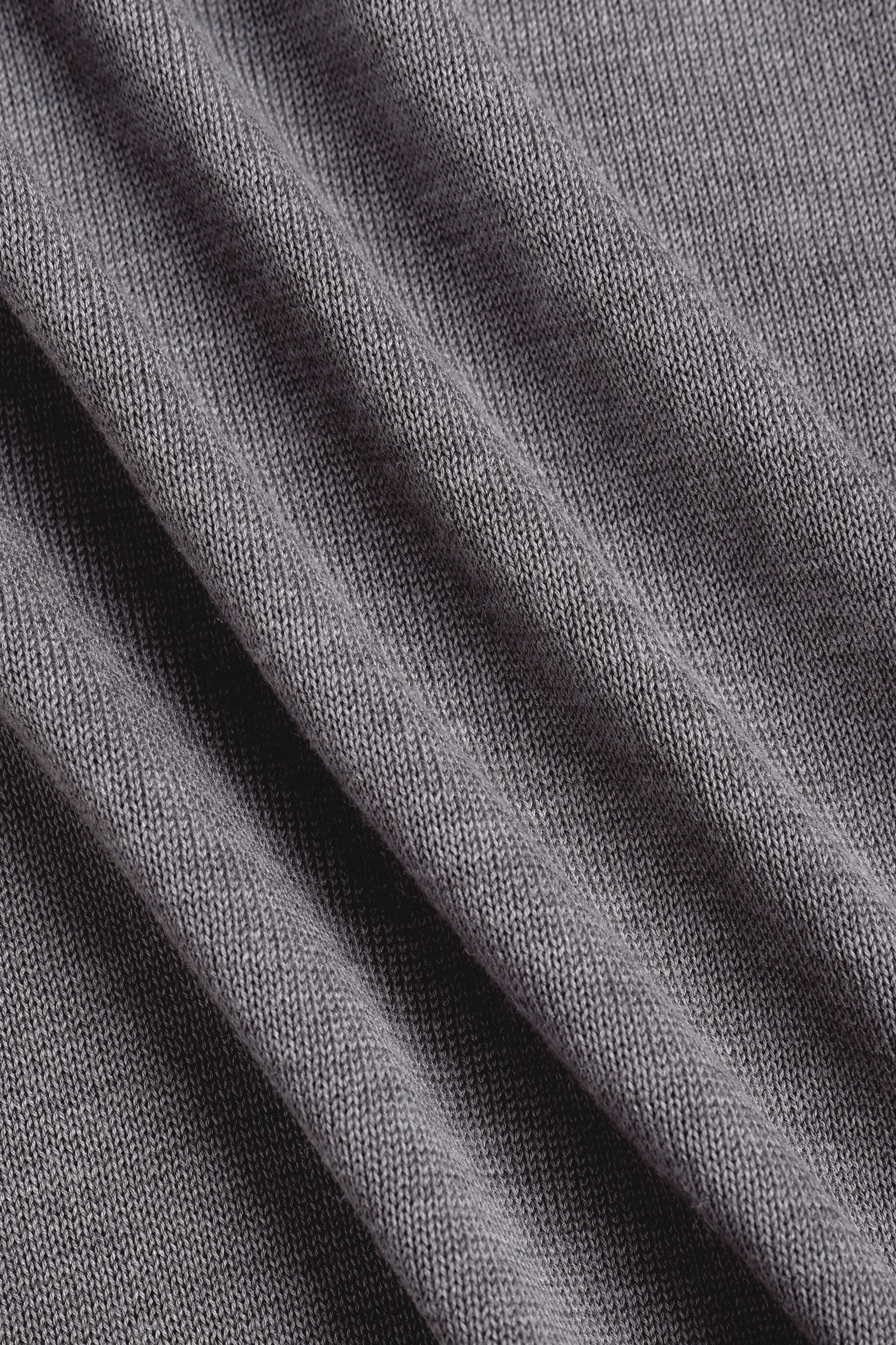 Riera Knit Crew Neck T-Shirt - Grey Marl